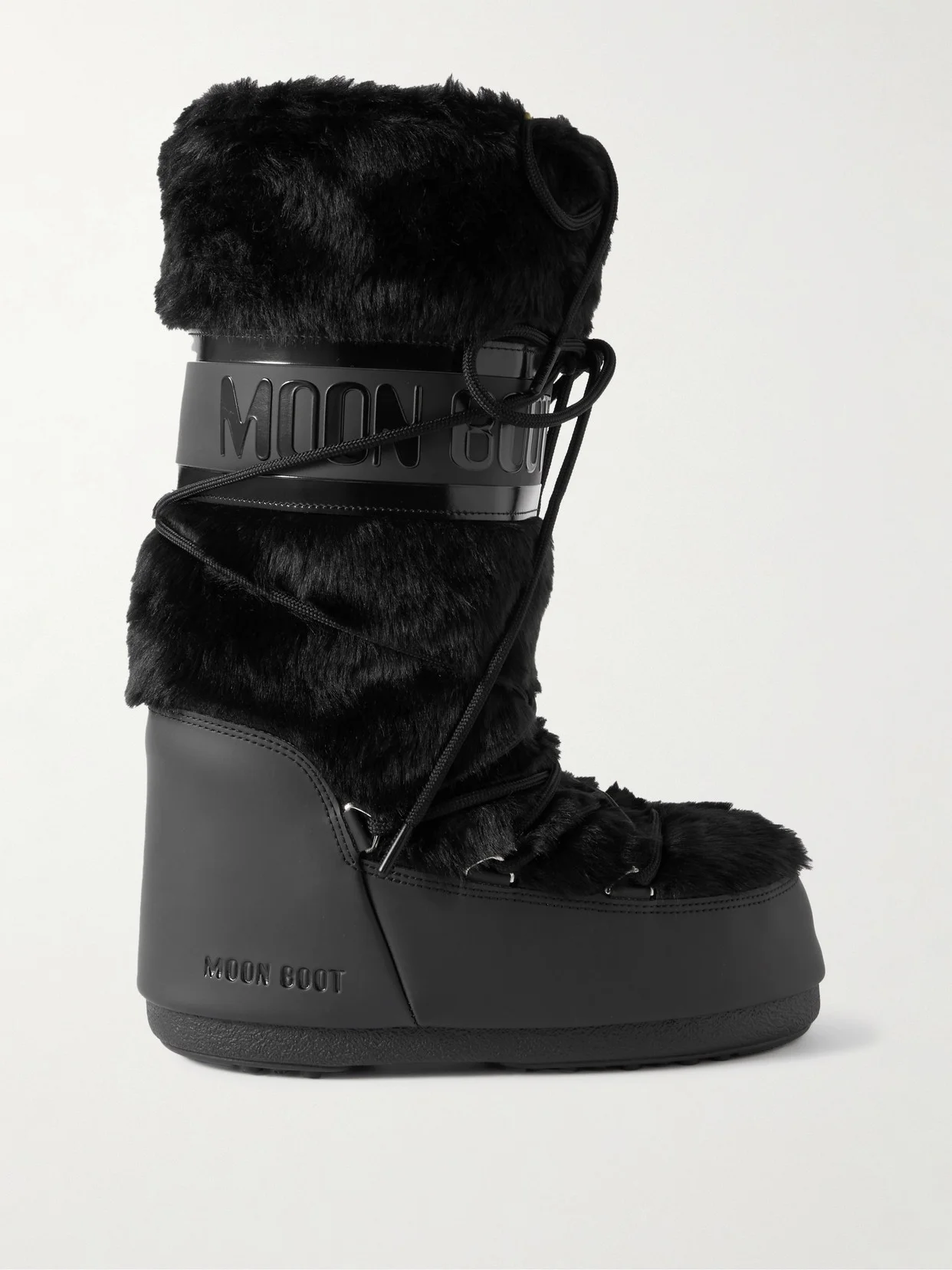 Icon Faux Fur And Faux Leather Snow Boots - 1