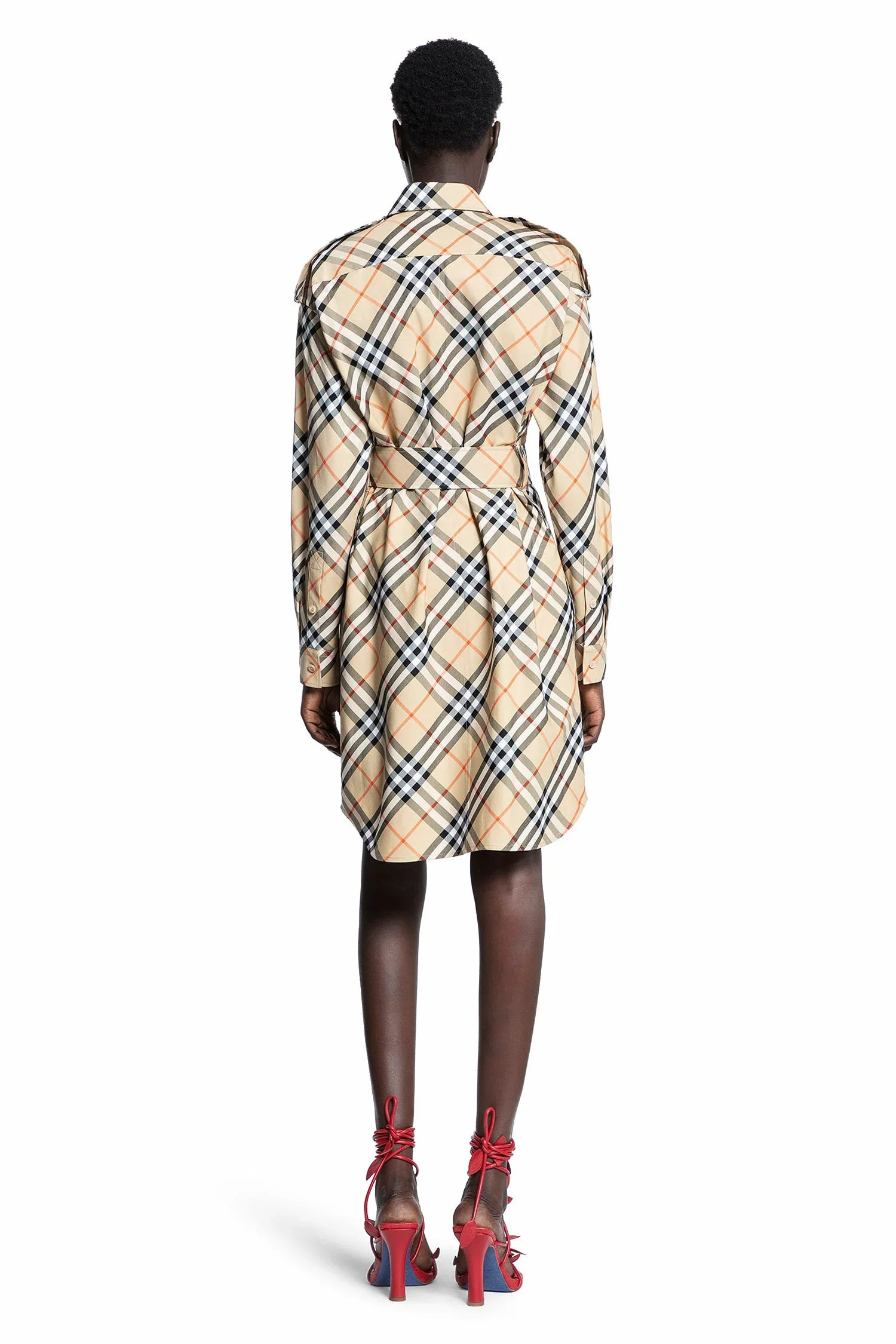 BURBERRY WOMAN BEIGE DRESSES - 3