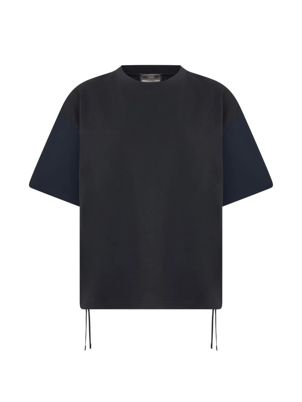 drawstring-hem T-shirt - 1