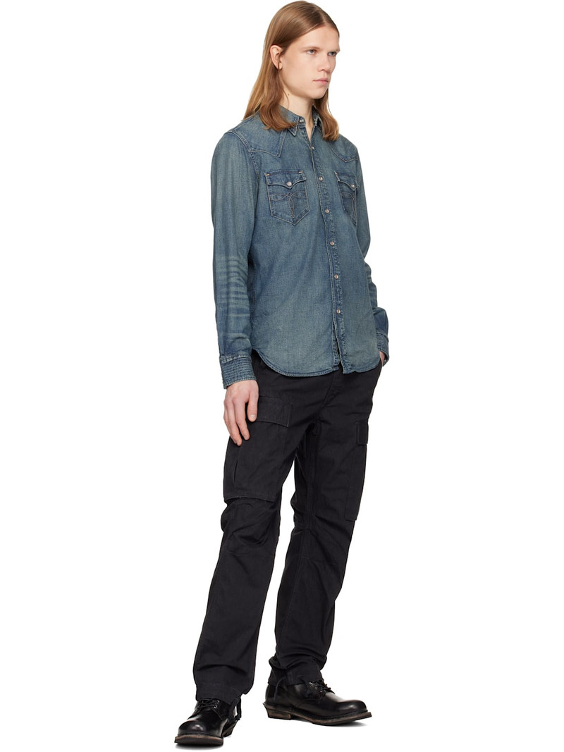 RRL by Ralph Lauren Black Surplus Poplin Cargo Pants outlook