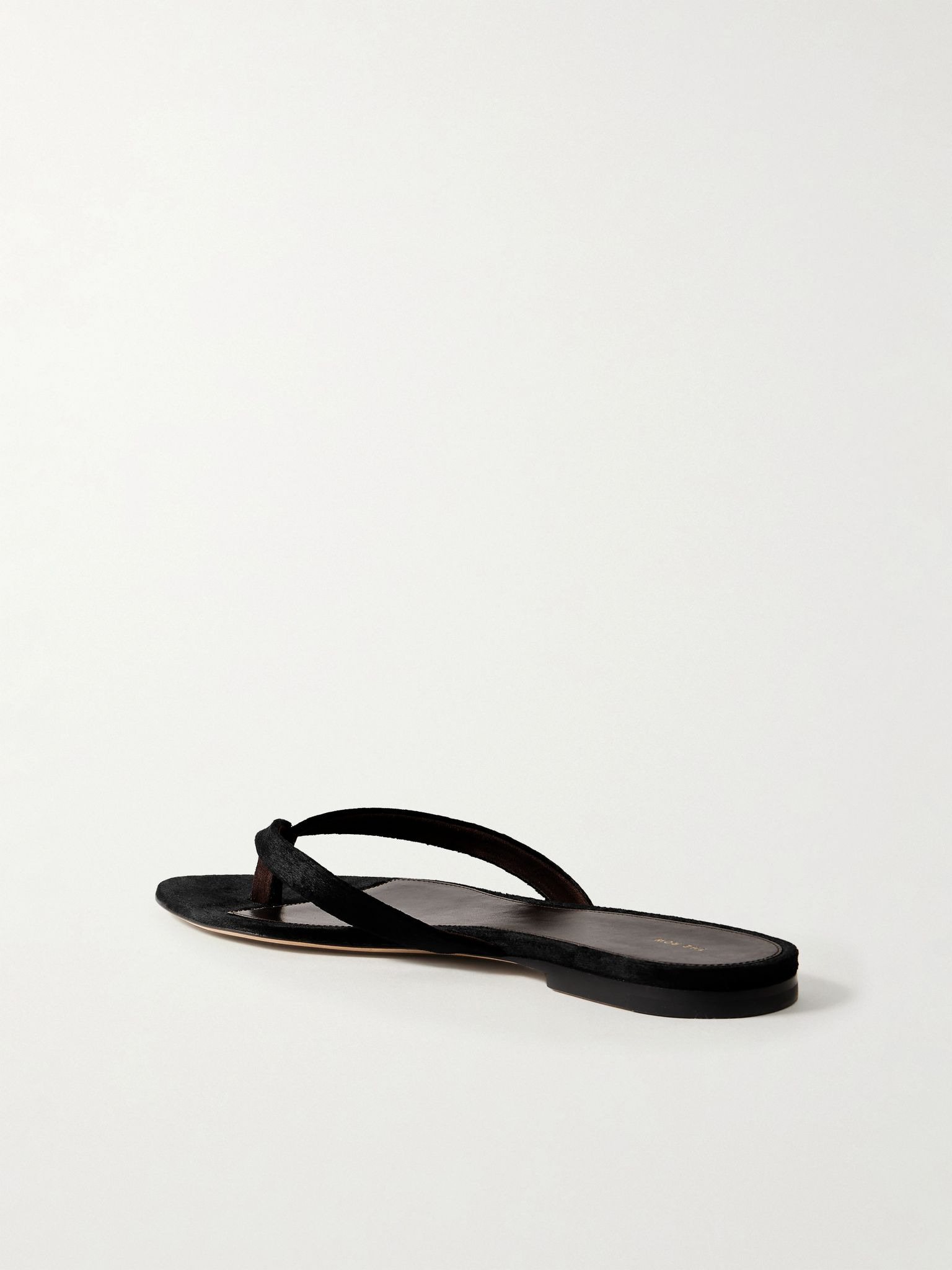 Sacha velvet flip flops Black - 3
