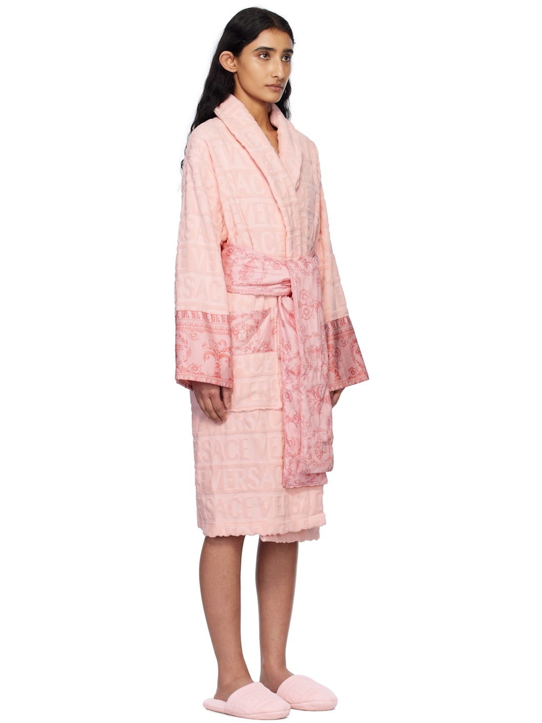 Pink 'I Heart Baroque' Bathrobe - 2