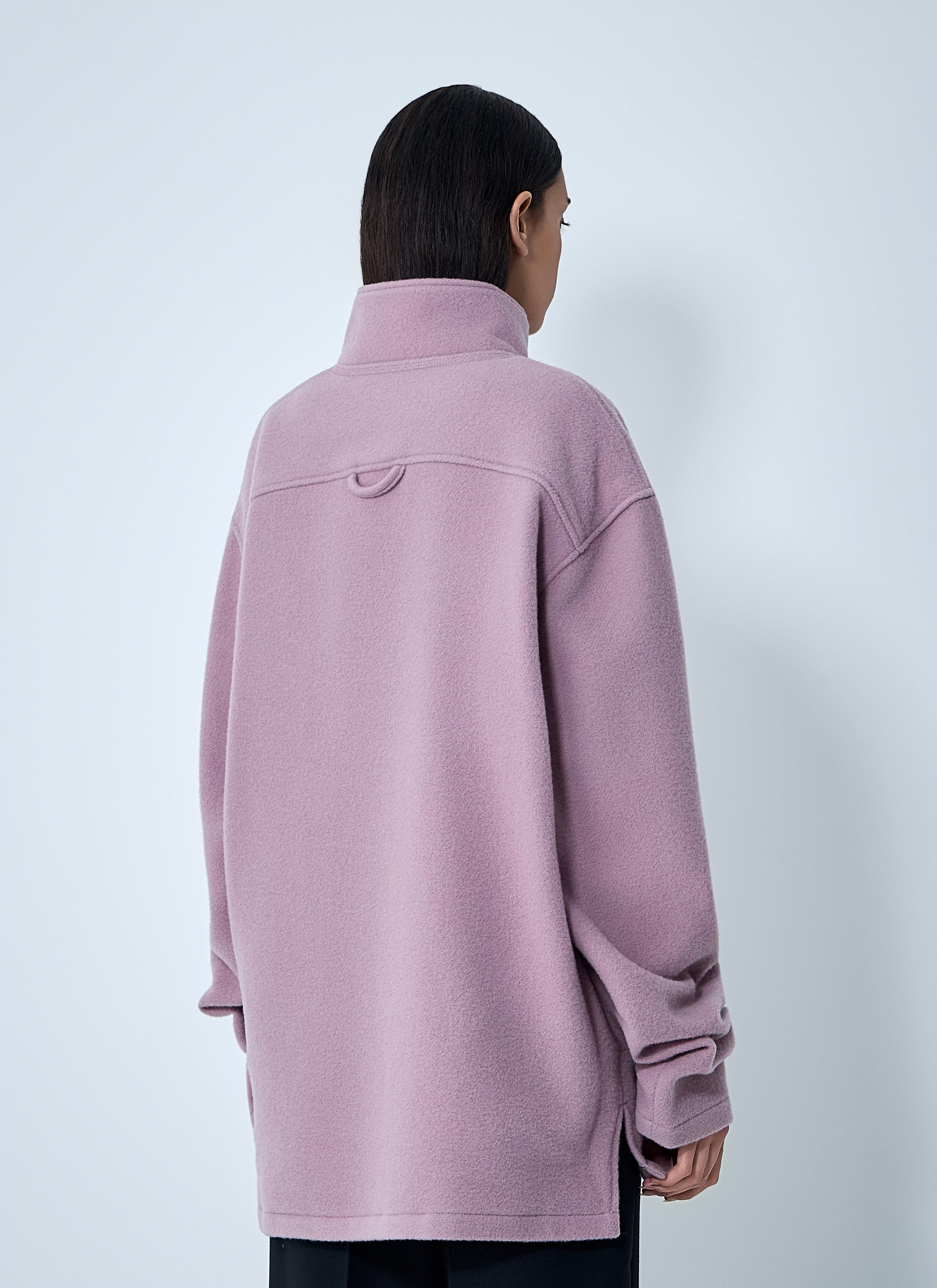 Zip-Up Fleece Sweatshirt - 4