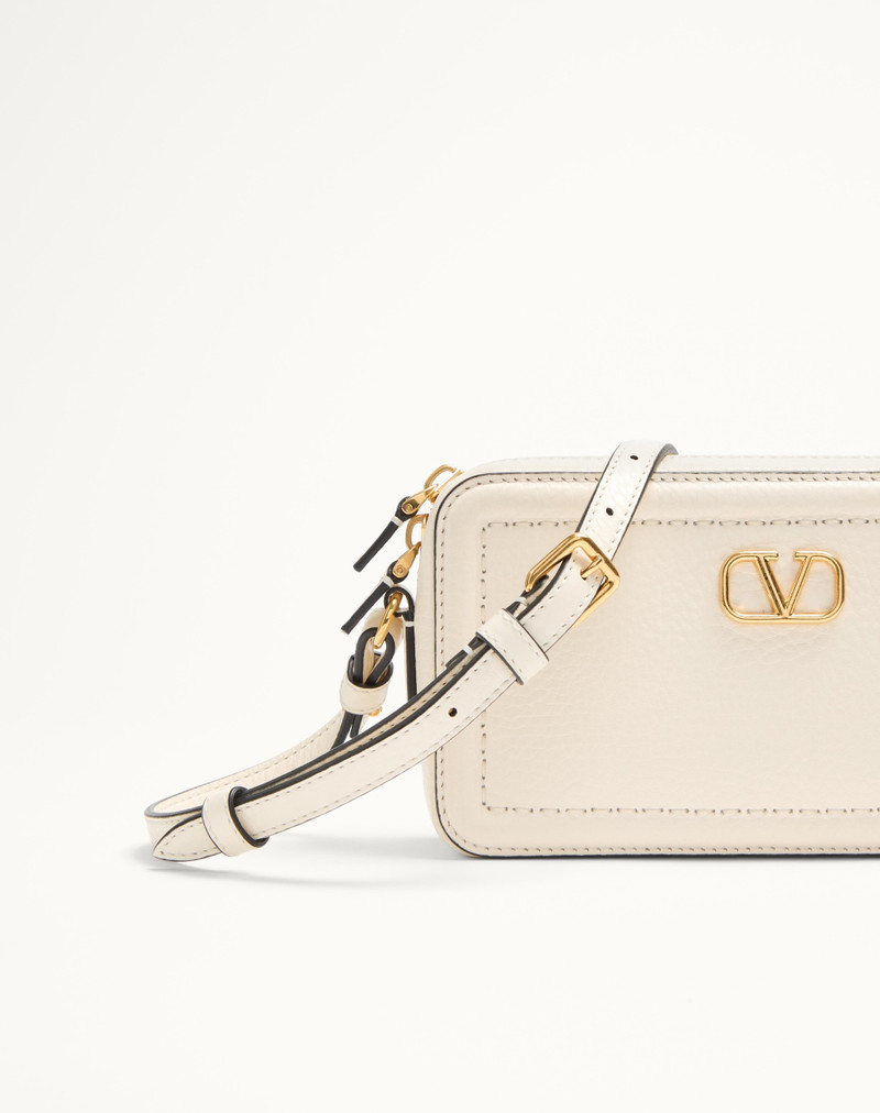 VALENTINO GARAVANI ALLTIME MINI SHOULDER BAG IN GRAINY CALFSKIN 8