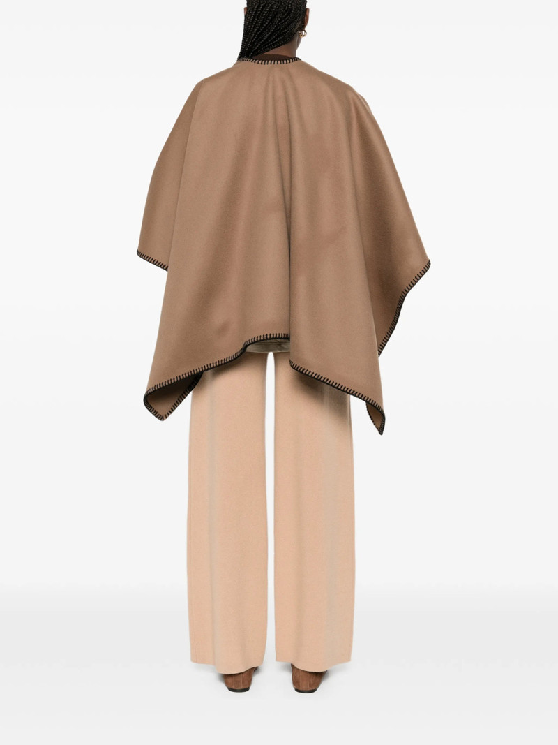 Max Mara Blanket-stitch Belted Poncho 5