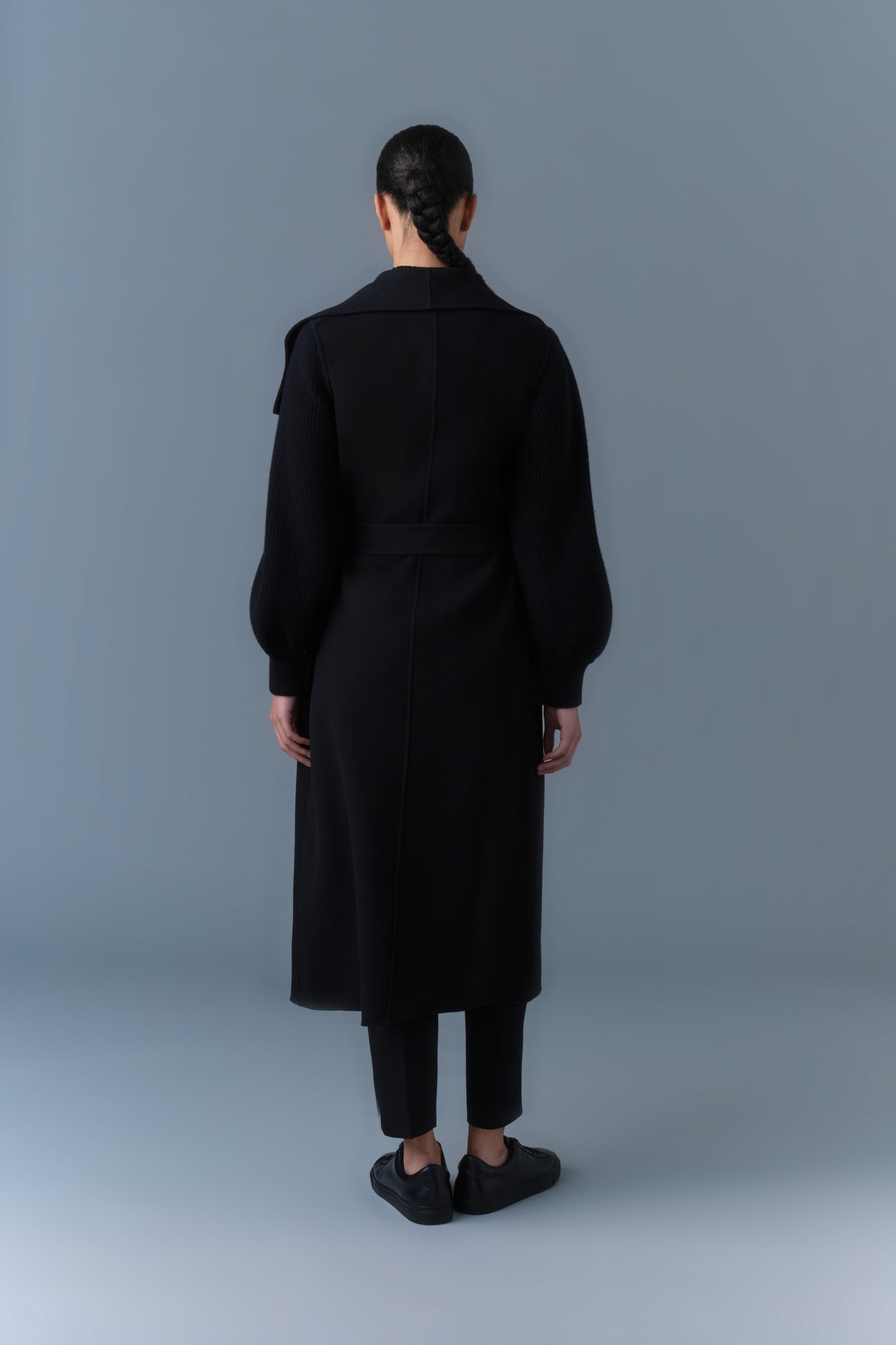 MAI-NV Double-Face Wool Wrap Coat - 4