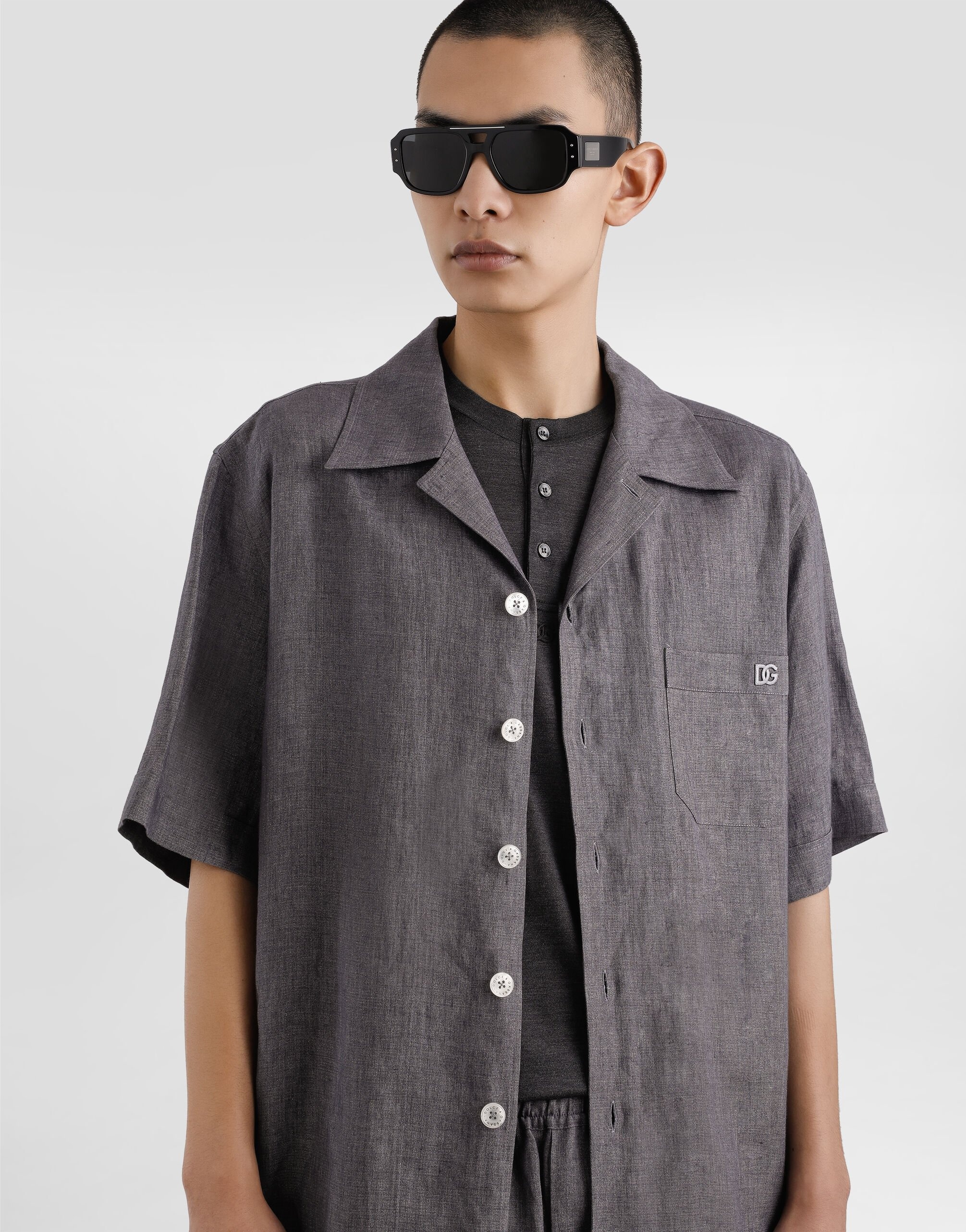 Hawaii linen canvas shirt - 4