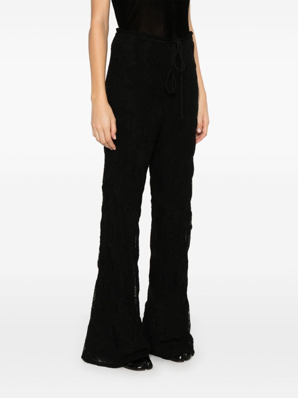 floral-lace trousers - 3