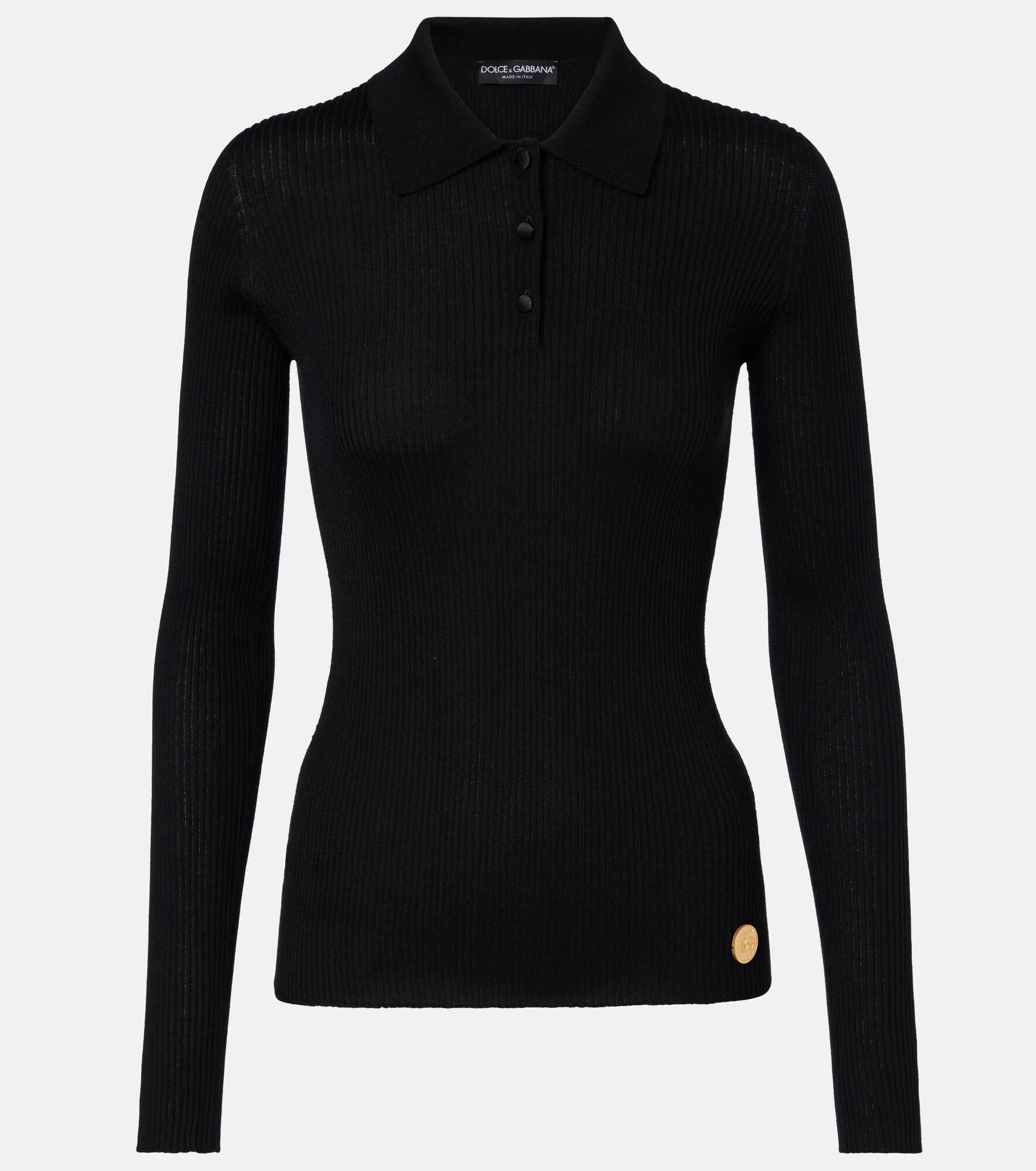 Cashmere polo sweater - 1