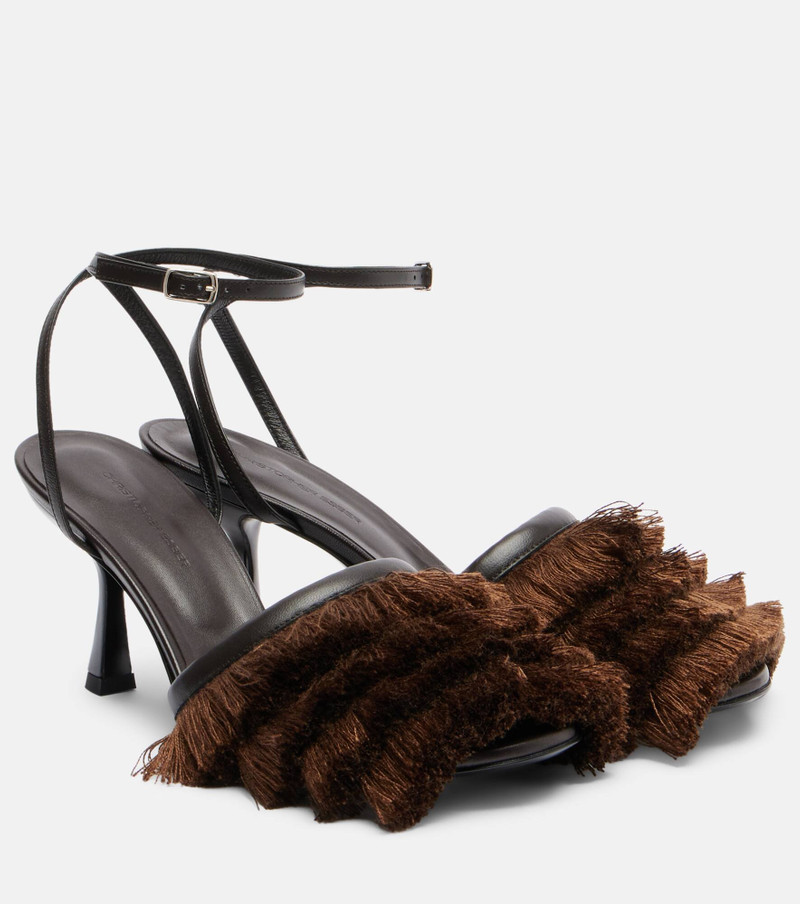 Castanet fringed leather sandals 1