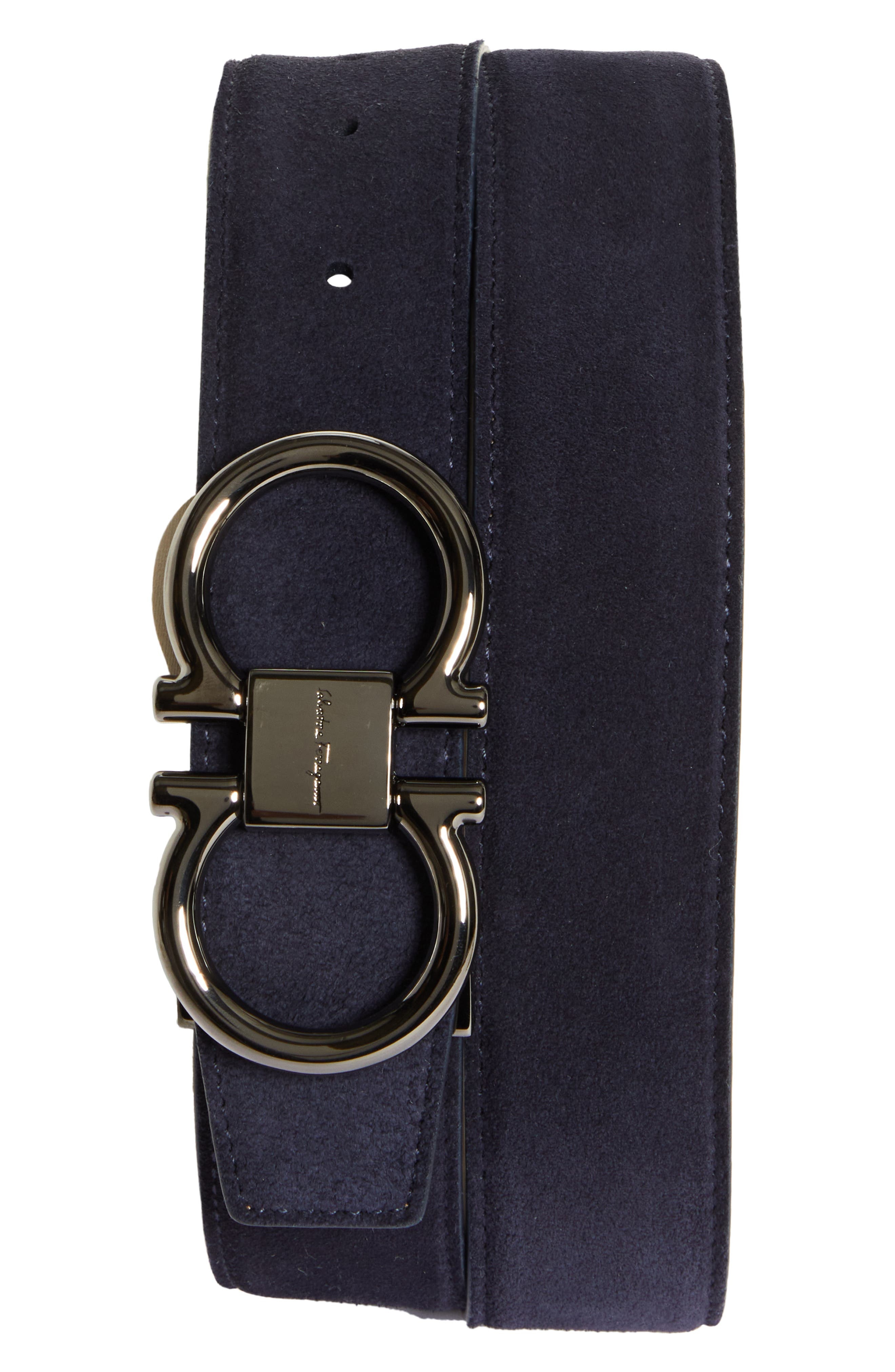 Double Gancio Suede Belt - 1