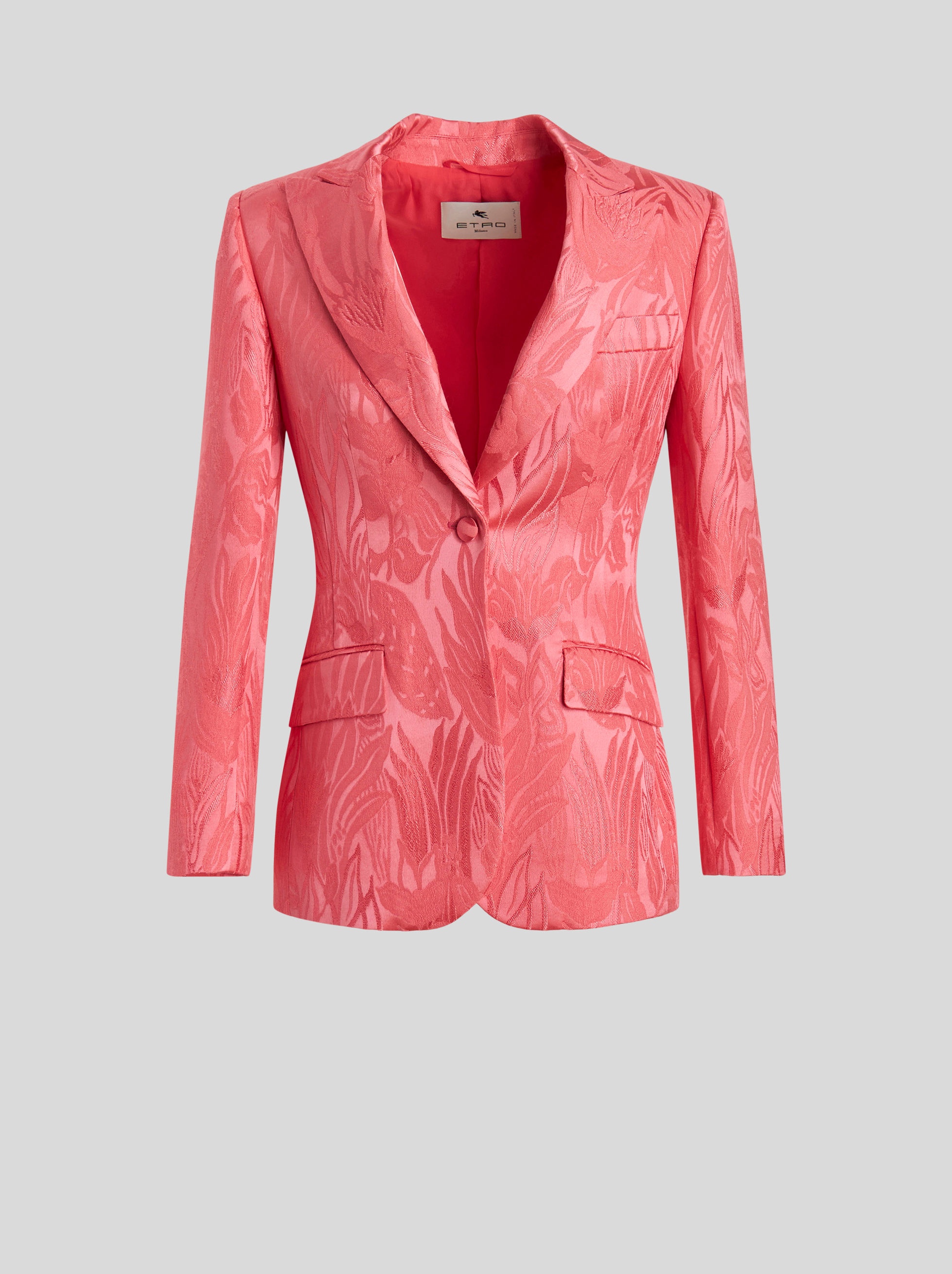 TAILORED JACQUARD FLOWER JACKET - 1