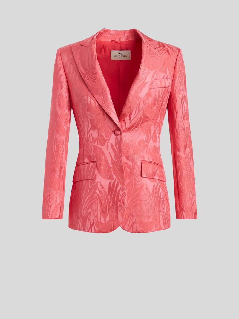 TAILORED JACQUARD FLOWER JACKET 1