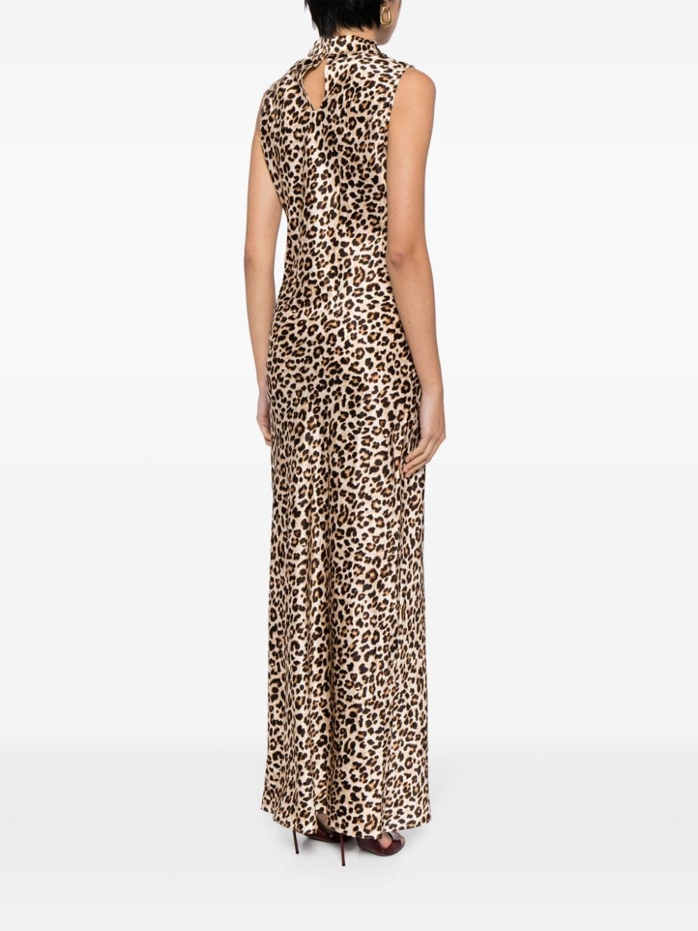 Kura leopard-print maxi dress - 4