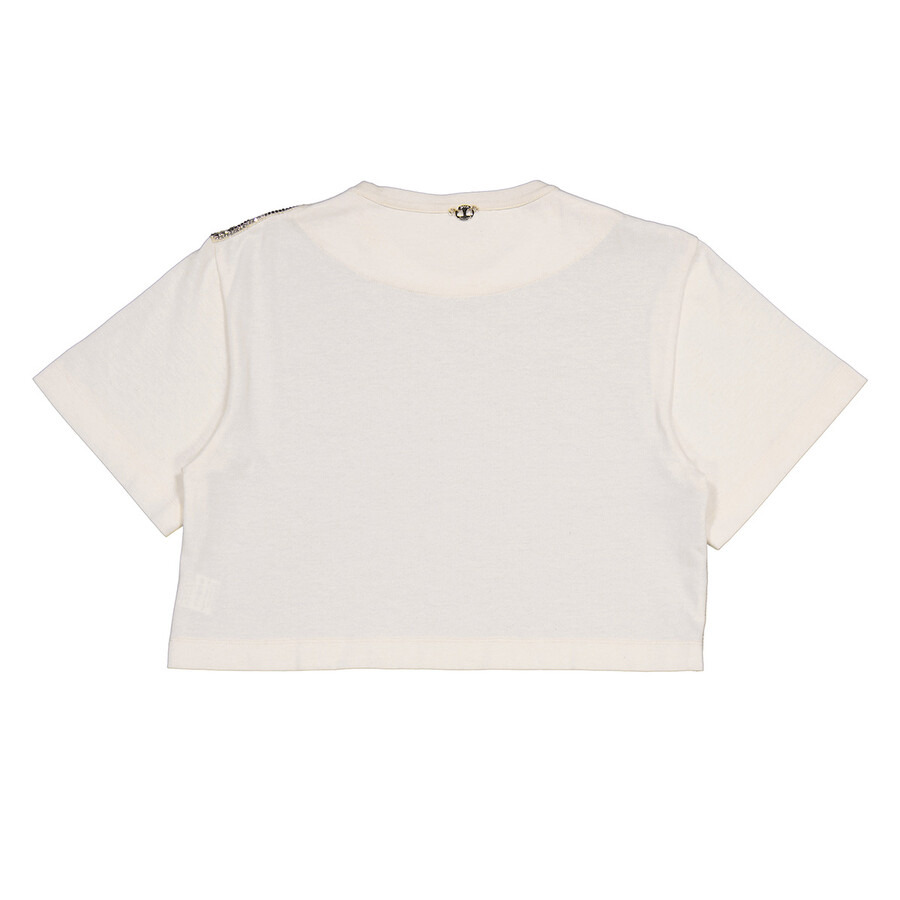 Rabanne Sequin Short-Sleeve Cropped Top - 13