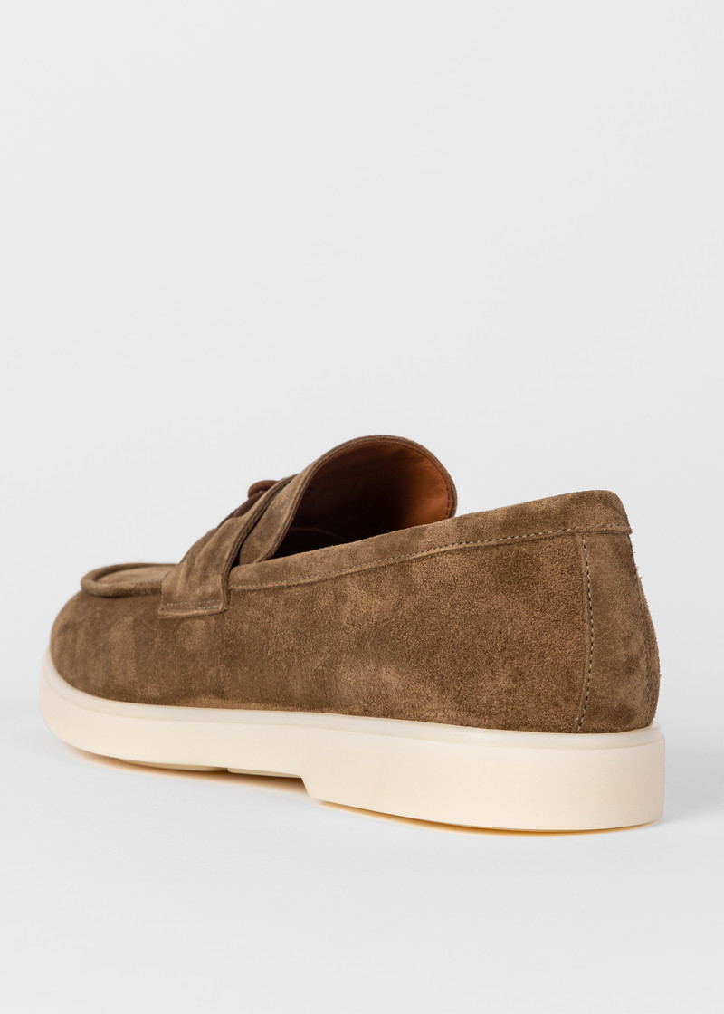 Khaki Suede 'Montalcini' Loafers 5