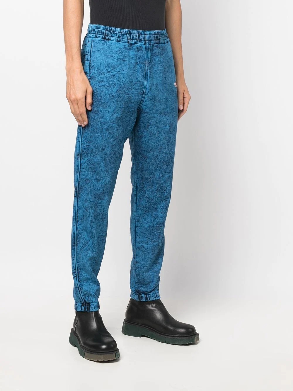 logo tapered trousers - 4