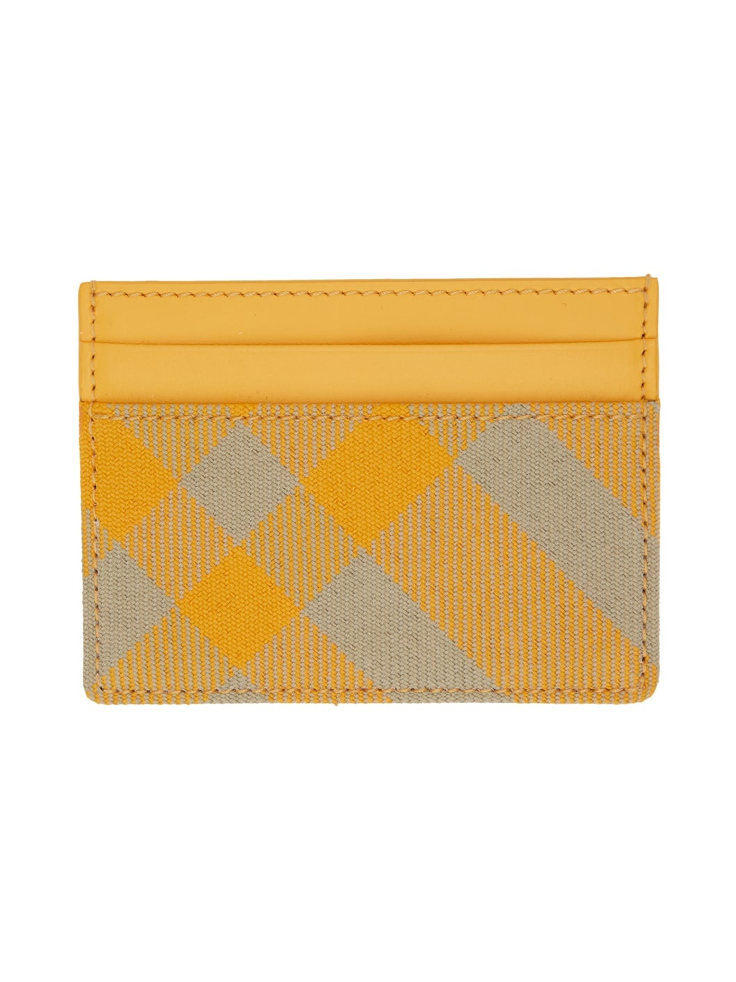 Yellow Check Card Holder - 1