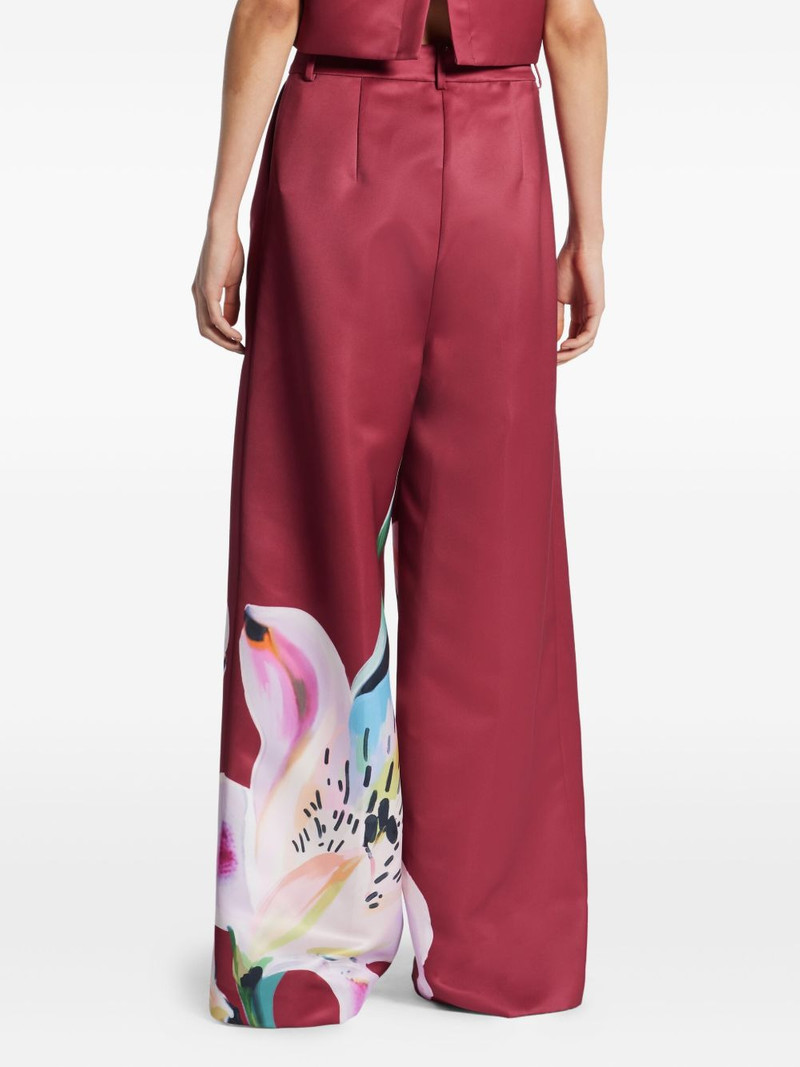 Elisha pleated floral-print trousers 4