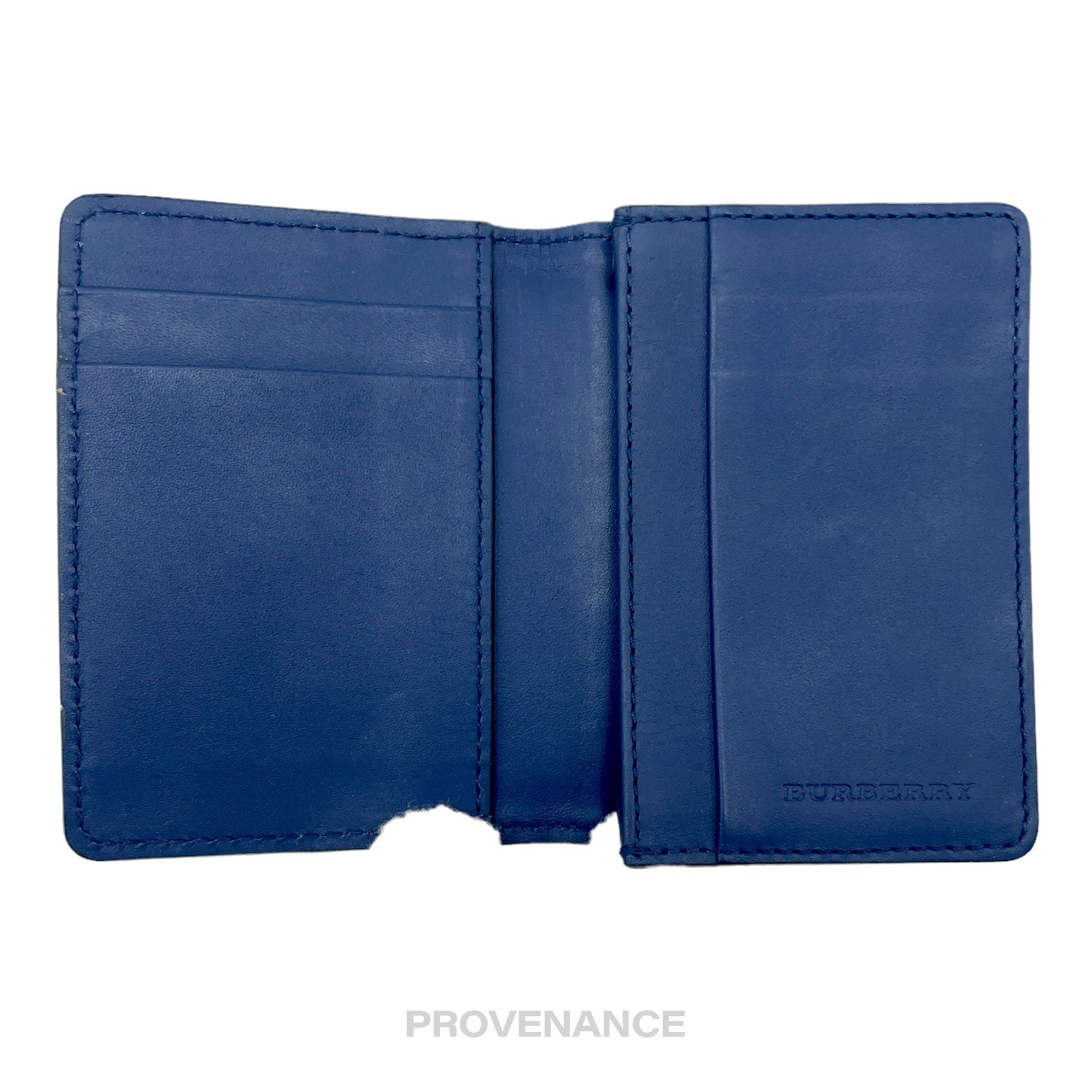 Burberry Pocket Organizer Wallet - Blue with Nova Check - 6