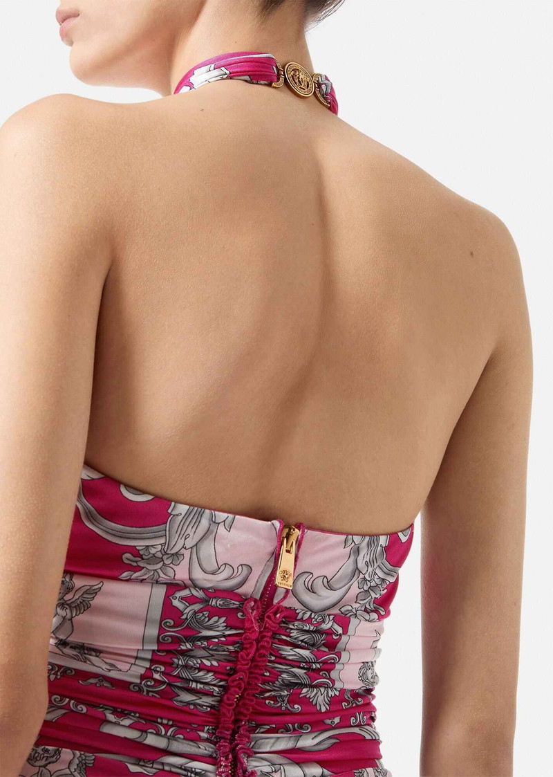 실버 Baroque Halter 드레스 5