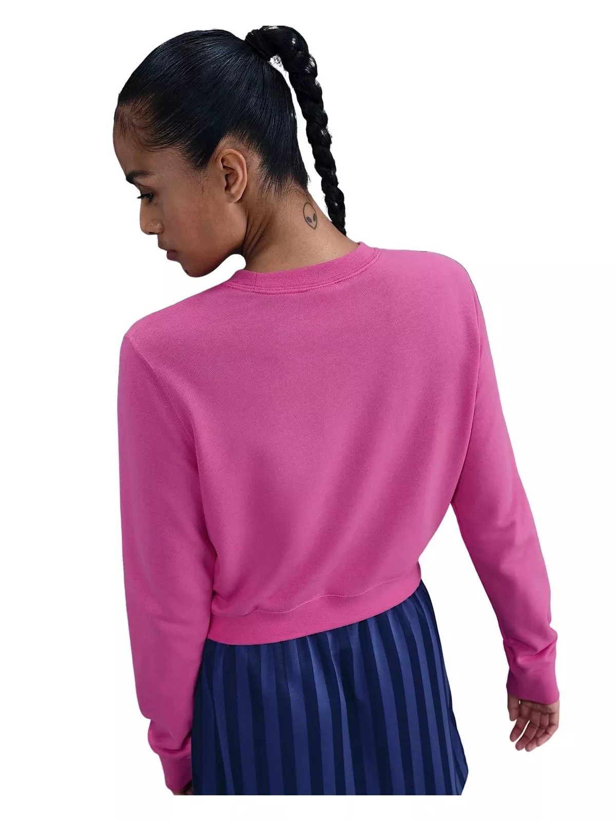 Women's Sportswear Chill Terry Crew-Neck French Terry Sweatshirt -Pink - 2