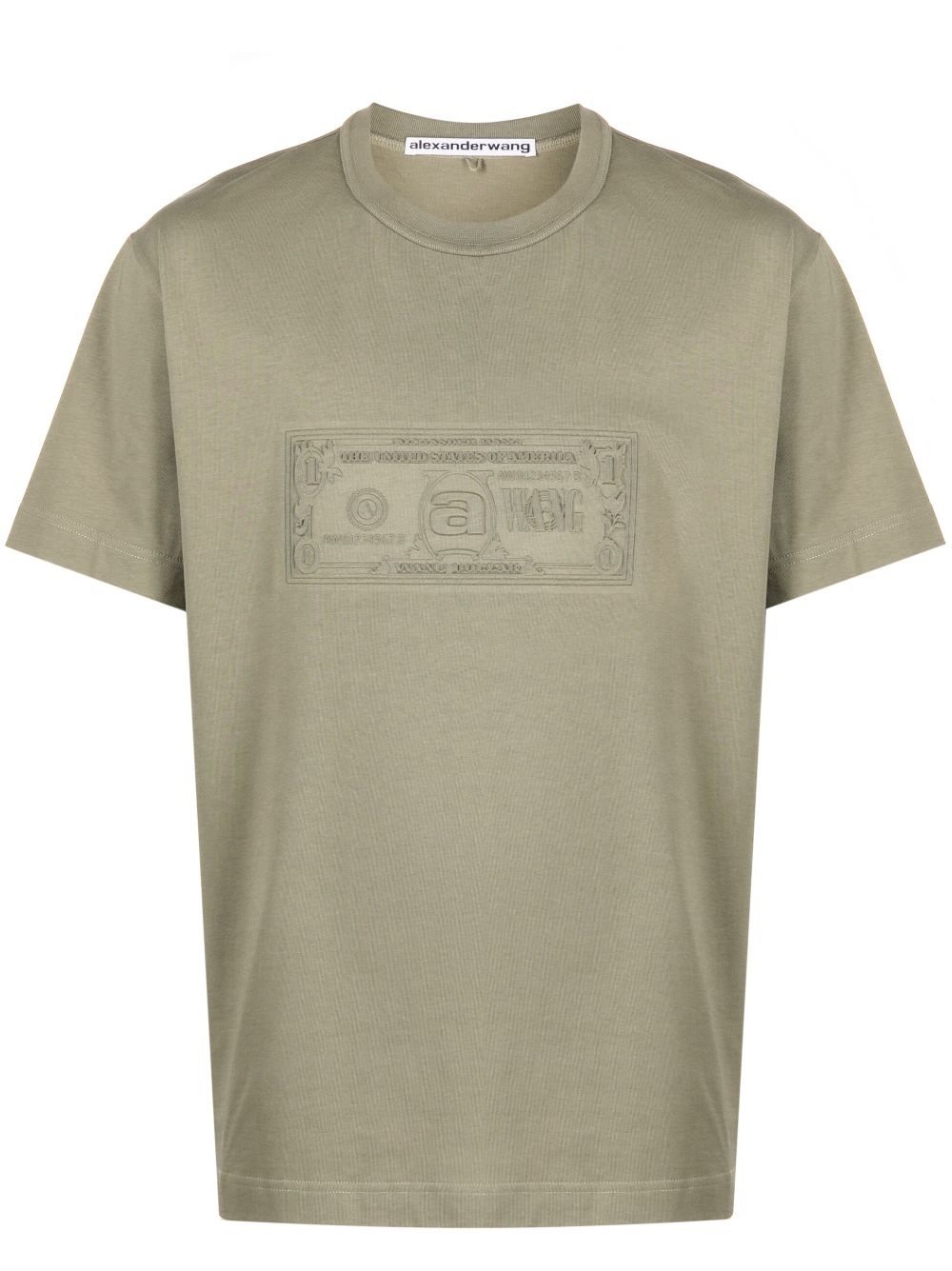 money-print short-sleeve T-shirt - 1