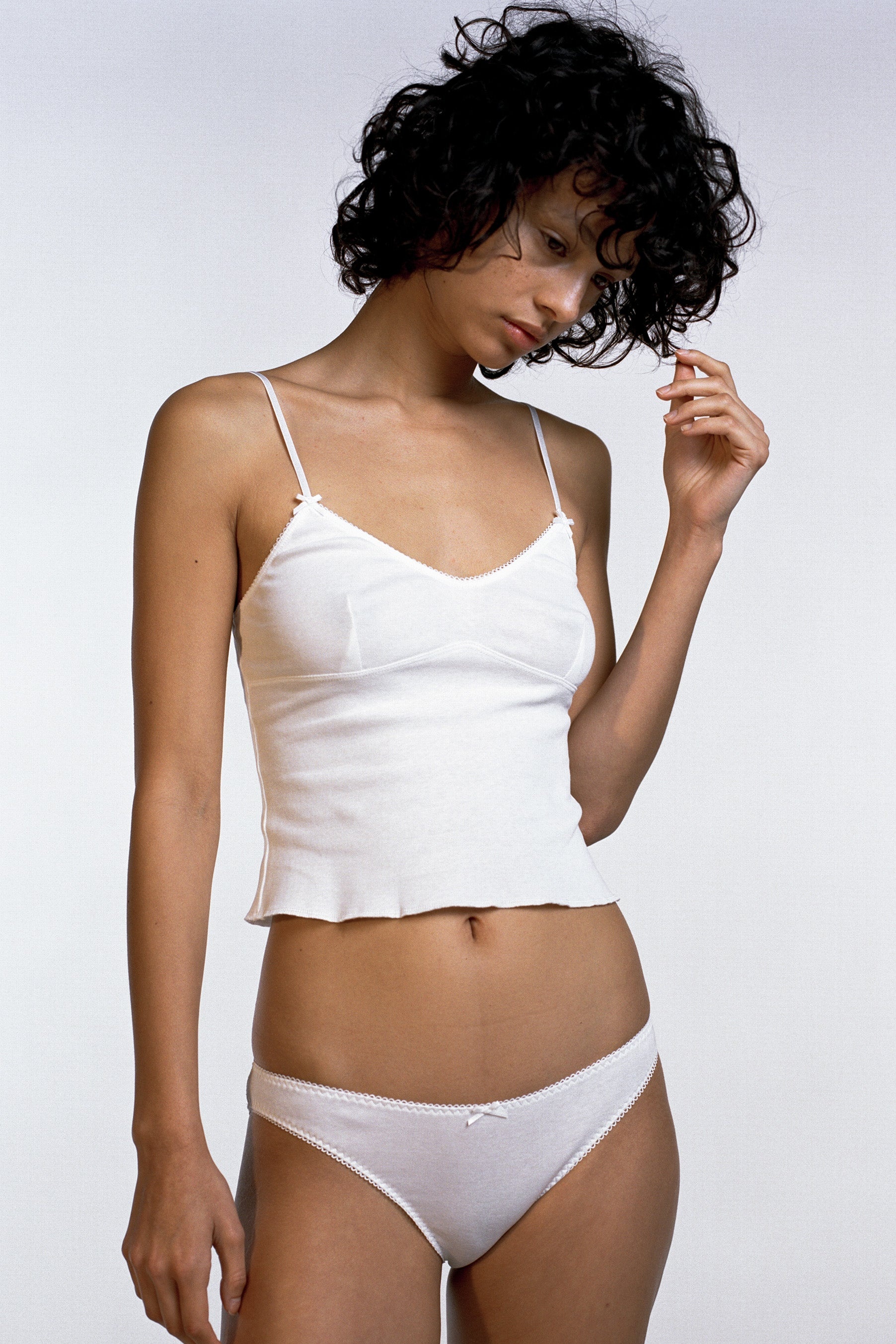 The Bralette Tank: Cotton Jersey White - 4
