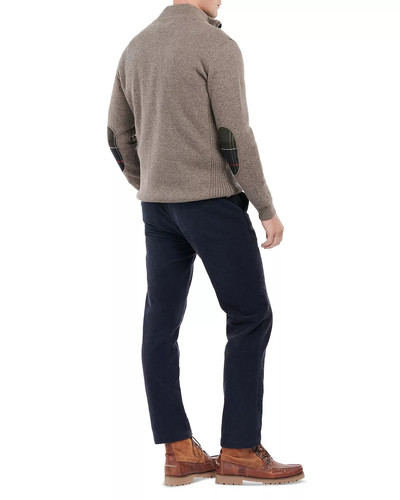 Barbour Holden Wool Tartan Trim Regular Fit Quarter Zip Mock Neck Sweater outlook