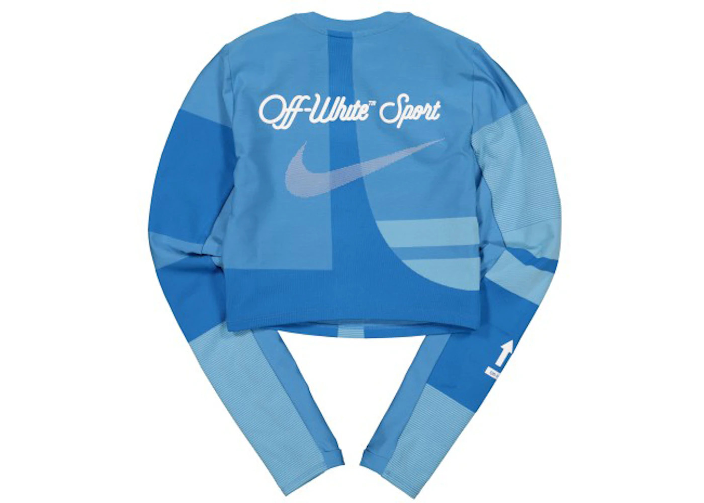 OFF-WHITE x Nike Women's Easy Run Top Photo Blue - 2