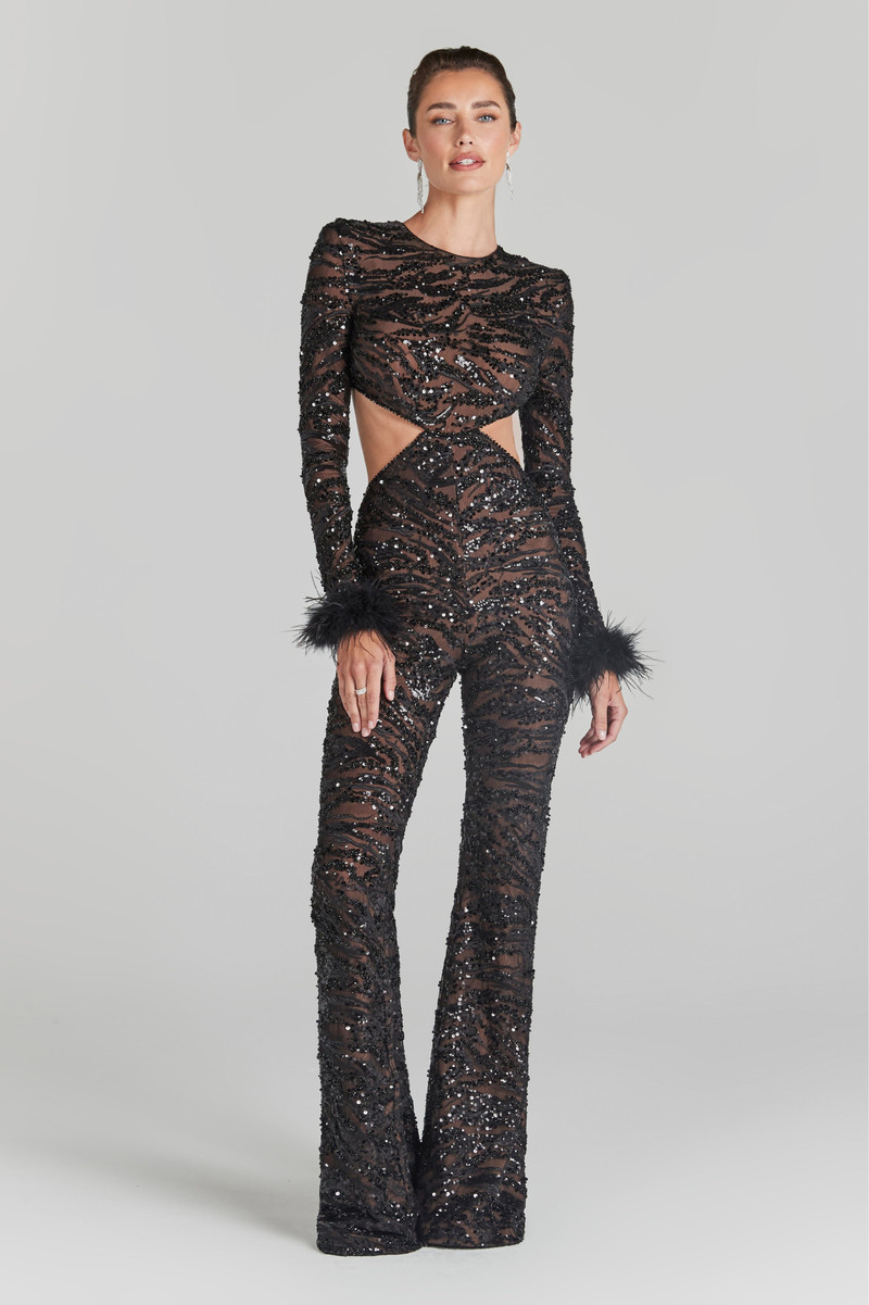 Selena Black Jumpsuit 1