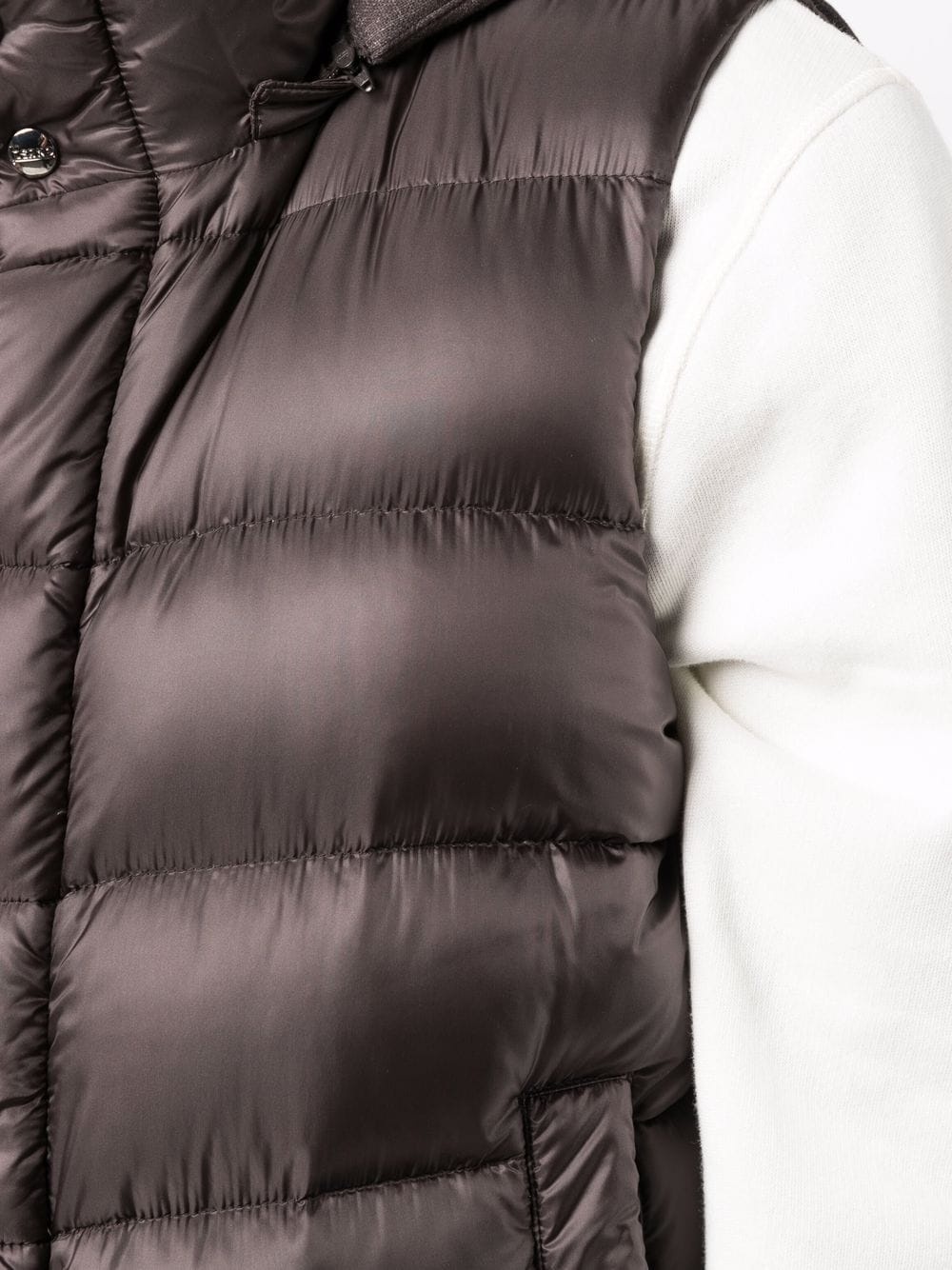 reversible quilted down gilet - 5