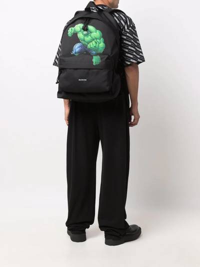 BALENCIAGA The Hulk-print Explorer backpack outlook