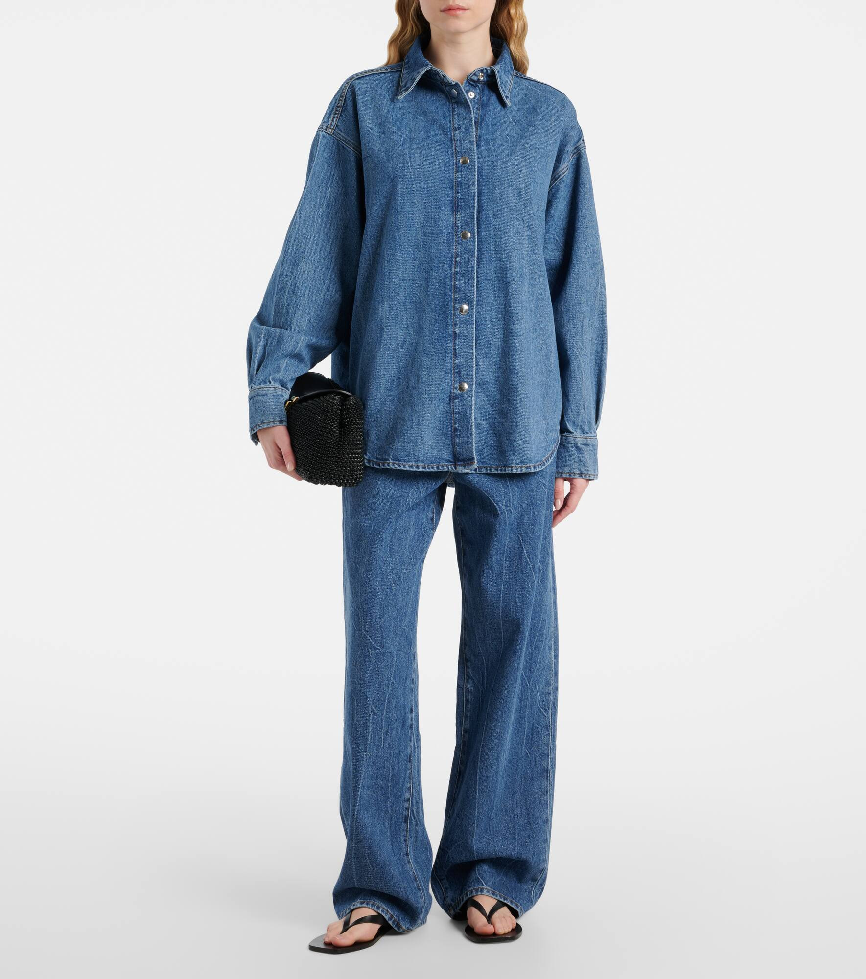 High-rise wide-leg jeans - 2