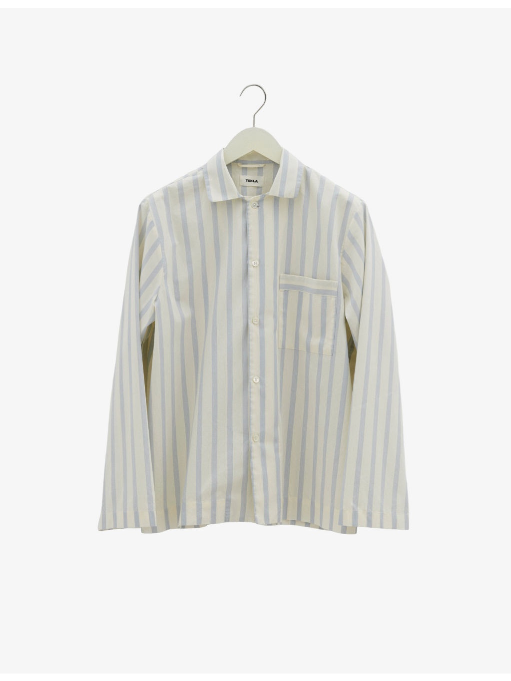 Patch-pocket cotton poplin pyjama shirt - 5