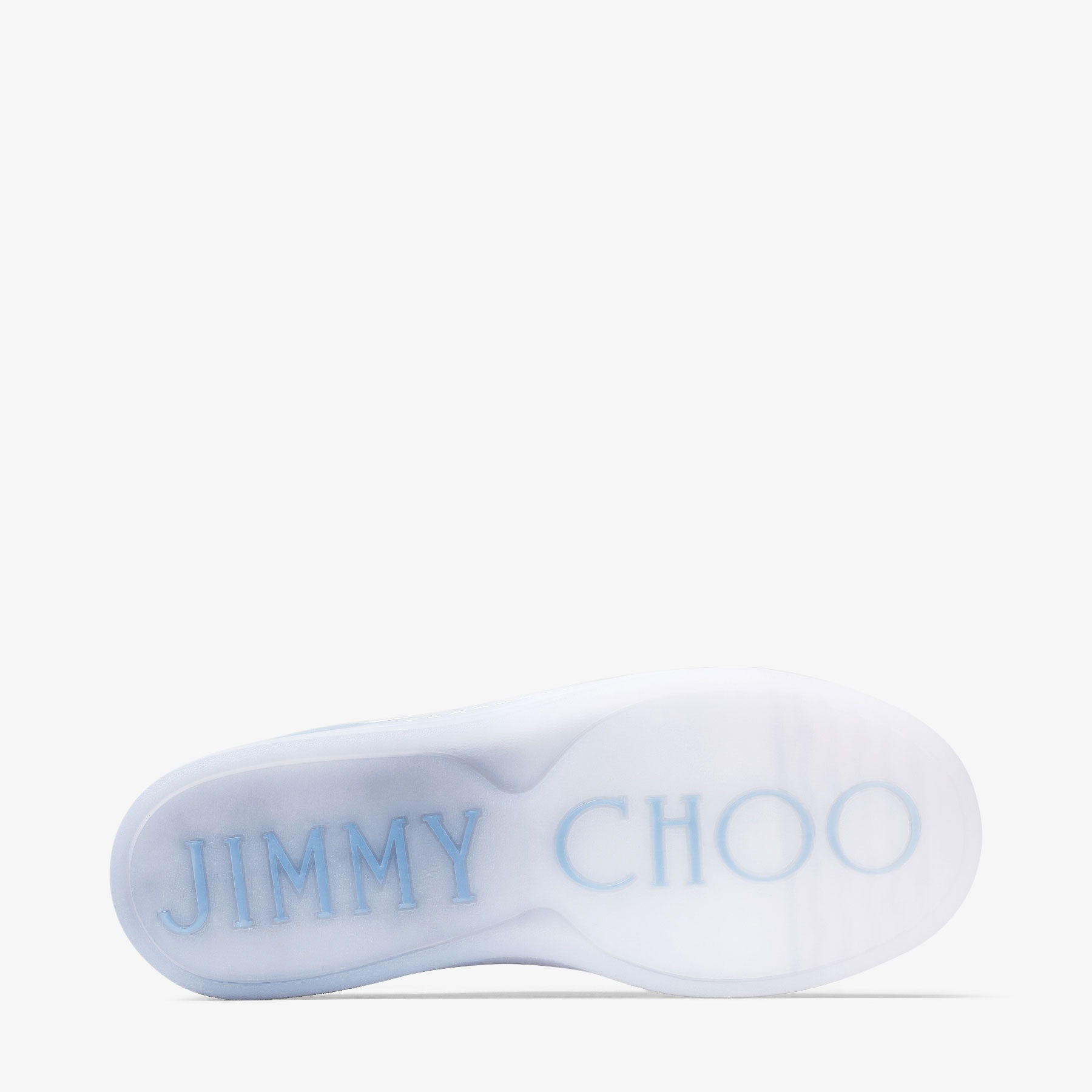 Rome/F
White and Smoky Blue Leather Low-Top Trainers - 5