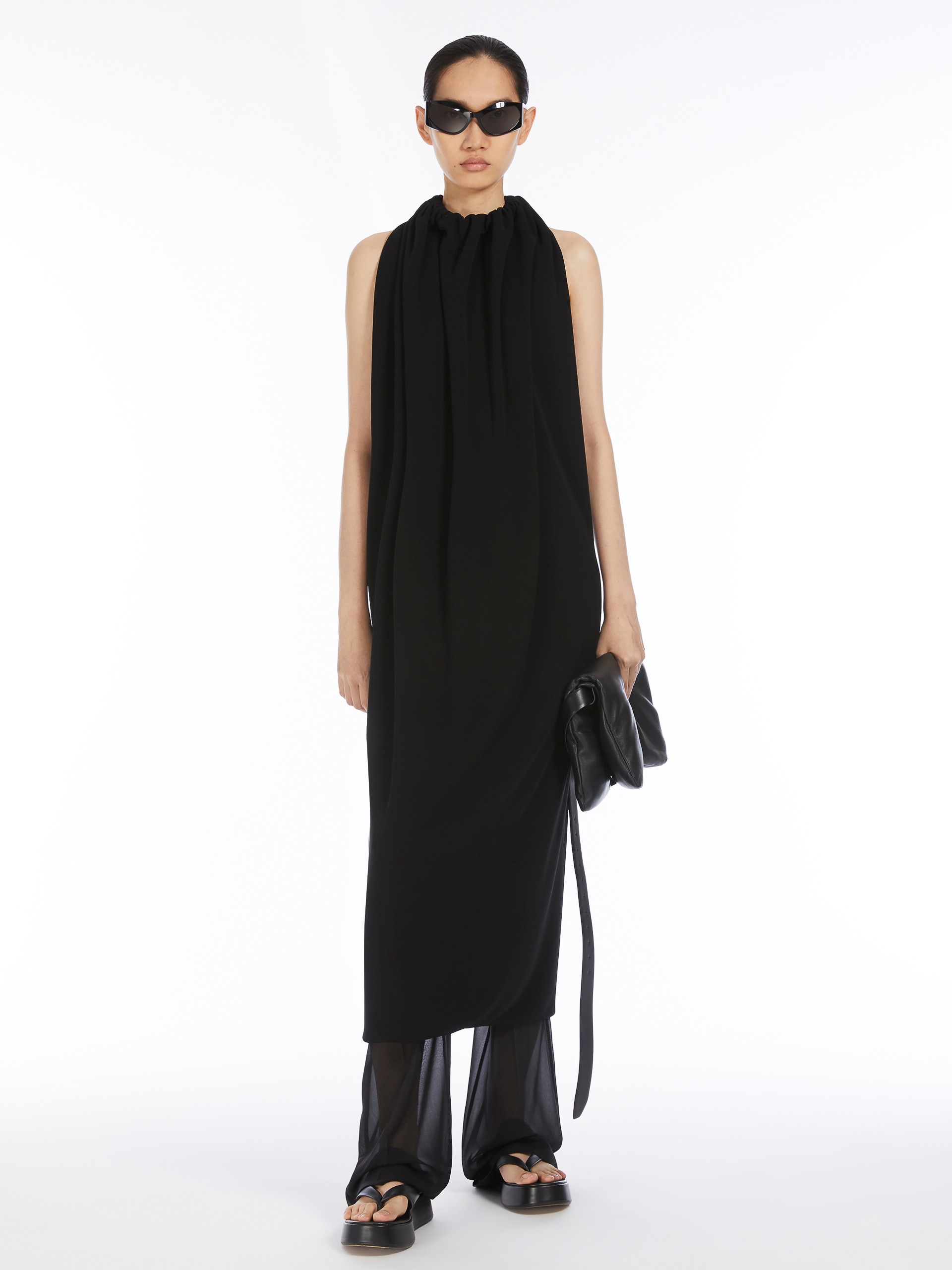 【SPORTMAX】ALCESTE1234 ロング ビスコース ドレス Sportmax ALCESTE1234 Long viscose dress - RUNWAY | REVERSIBLE