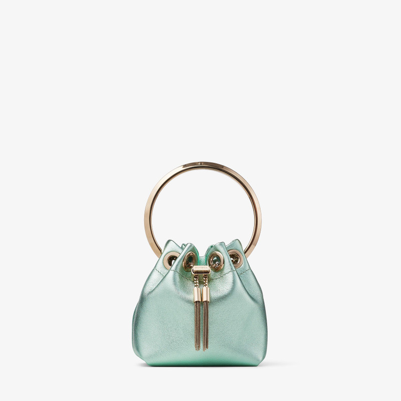 Micro Bon Bon
Smoke Green Metallic Nappa Mini Bag 1