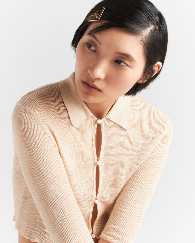Prada Plexiglas and metal barrette outlook