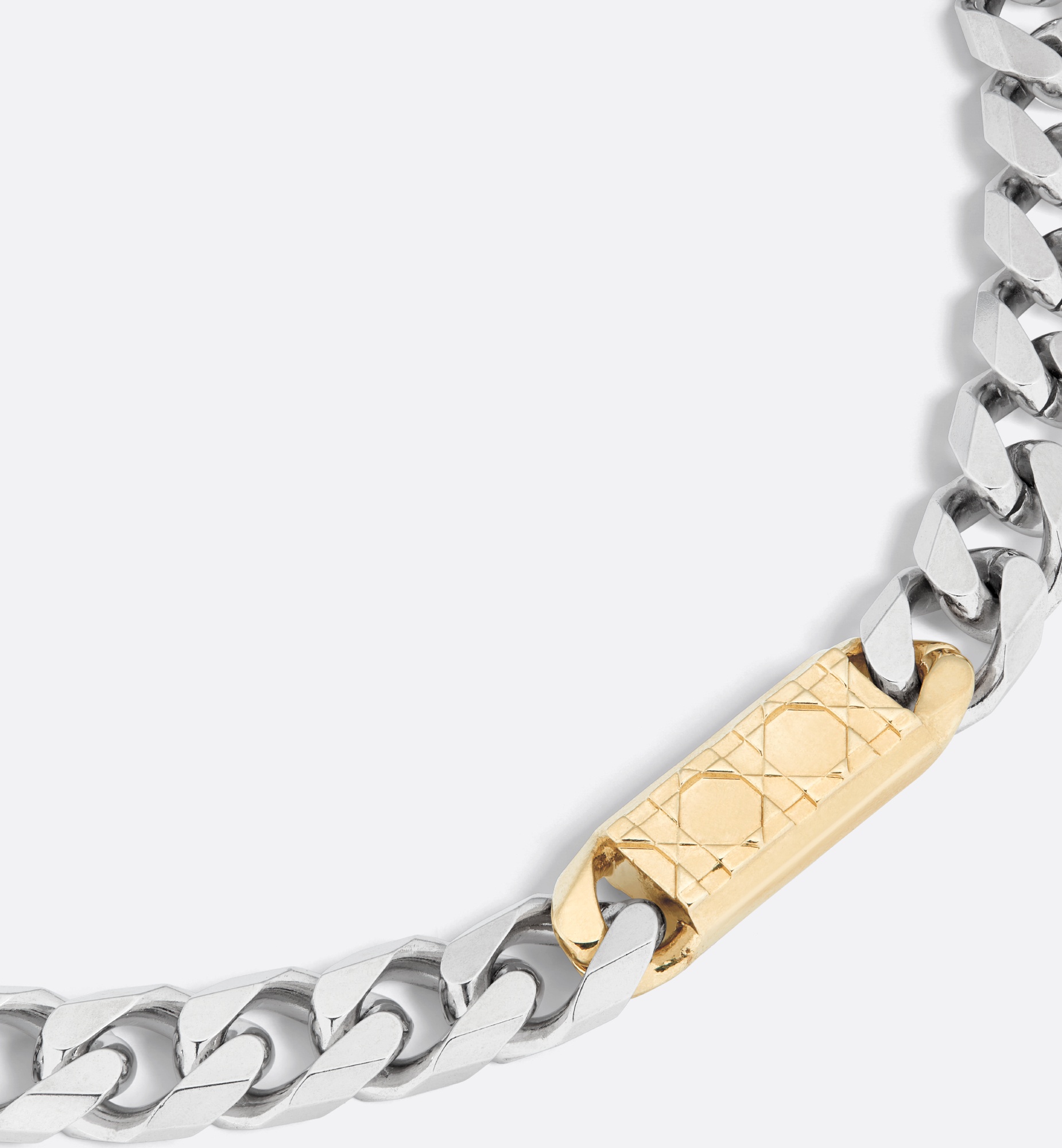 Cannage Chain Link Necklace - 4