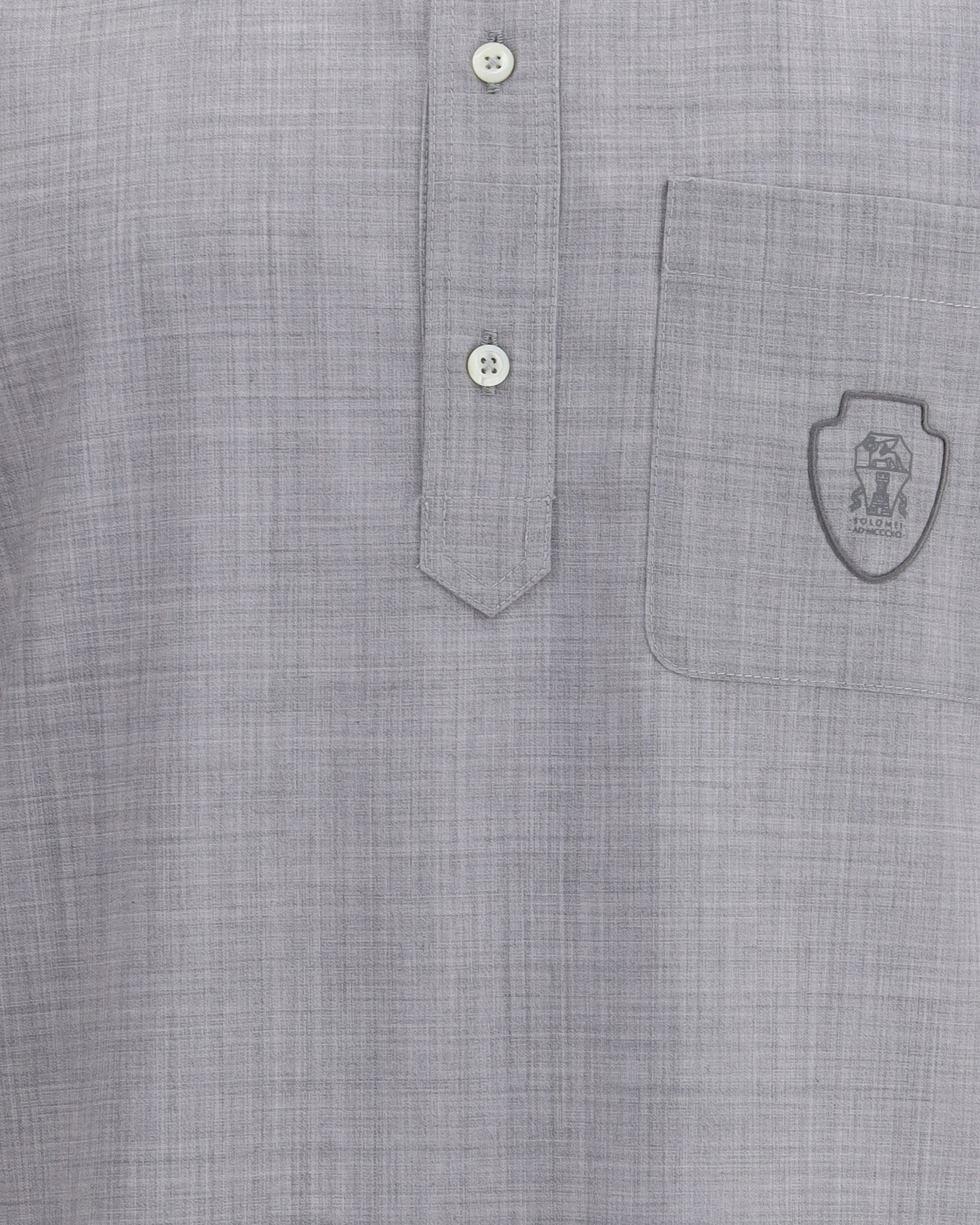 Virgin wool poplin polo Shirt - 3
