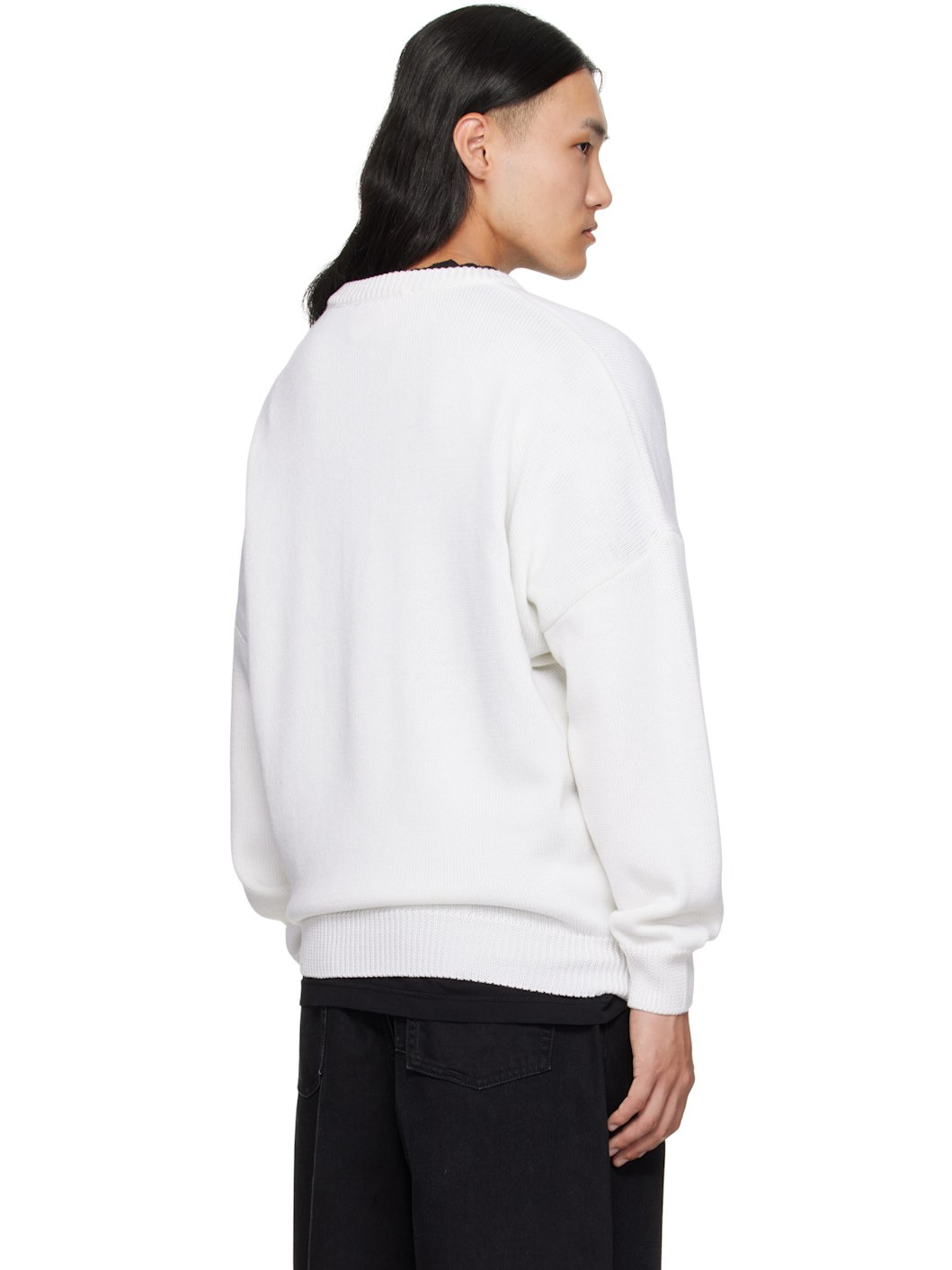 White "Selfie" Sweater - 3