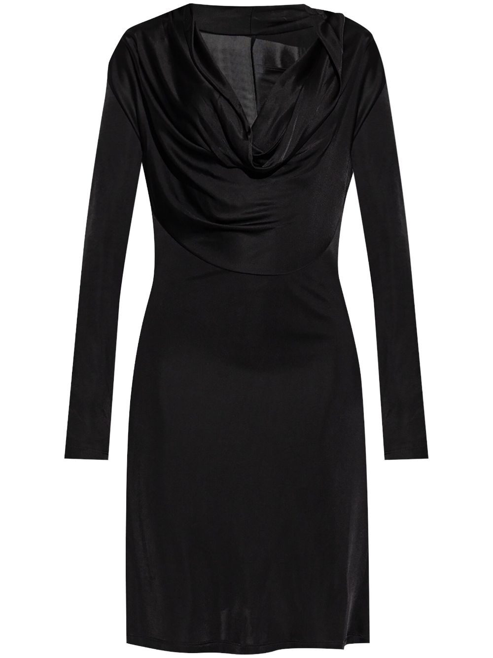 cowl-neck dress - 1