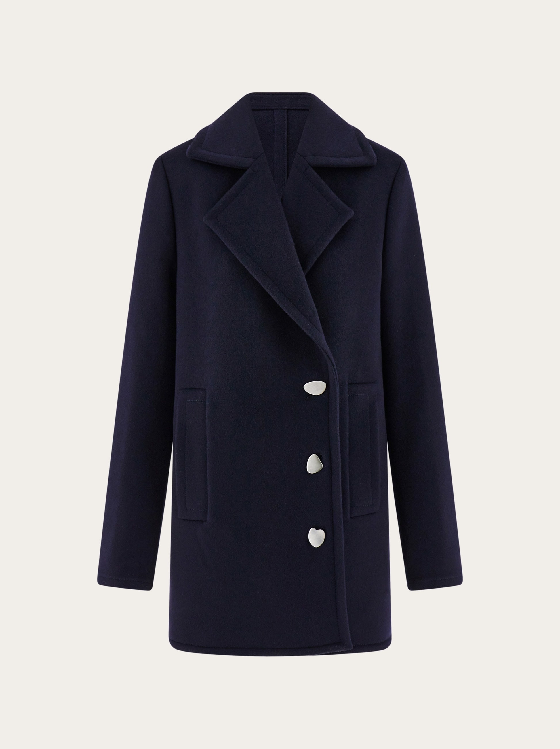 Single breasted peacoat - 1