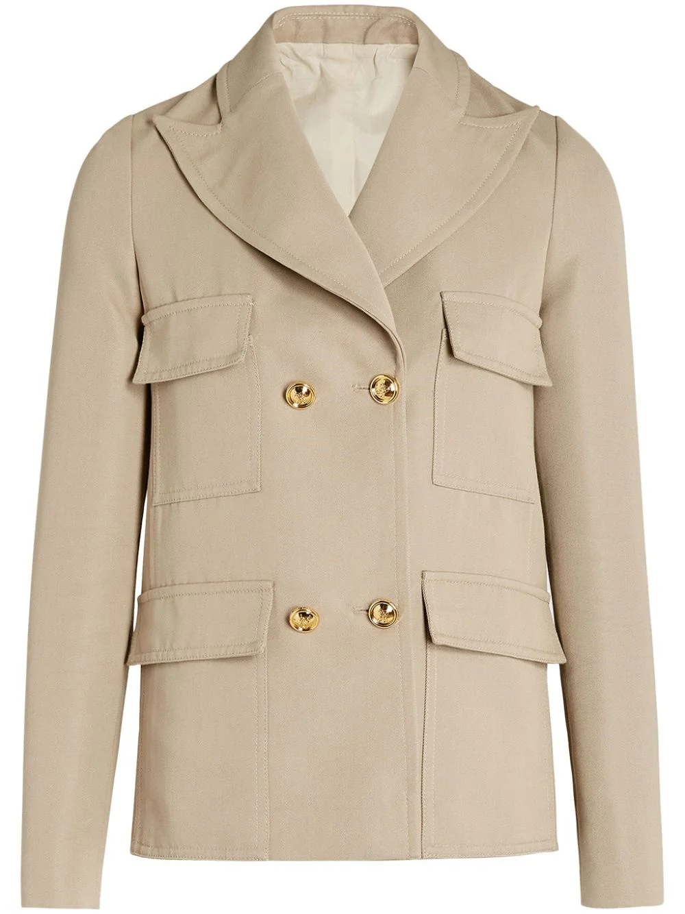 gabardine blazer - 1
