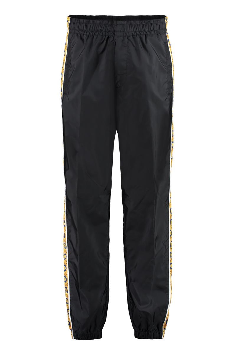 VERSACE TRACK-PANTS WITH CONTRASTING SIDE STRIPES - 1