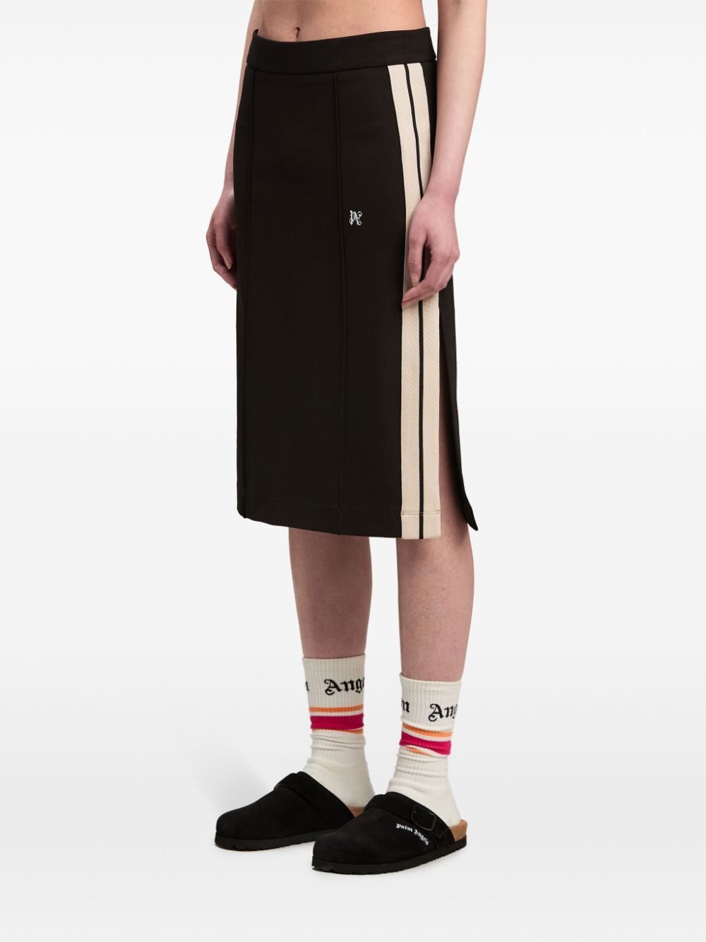 monogram midi skirt - 4