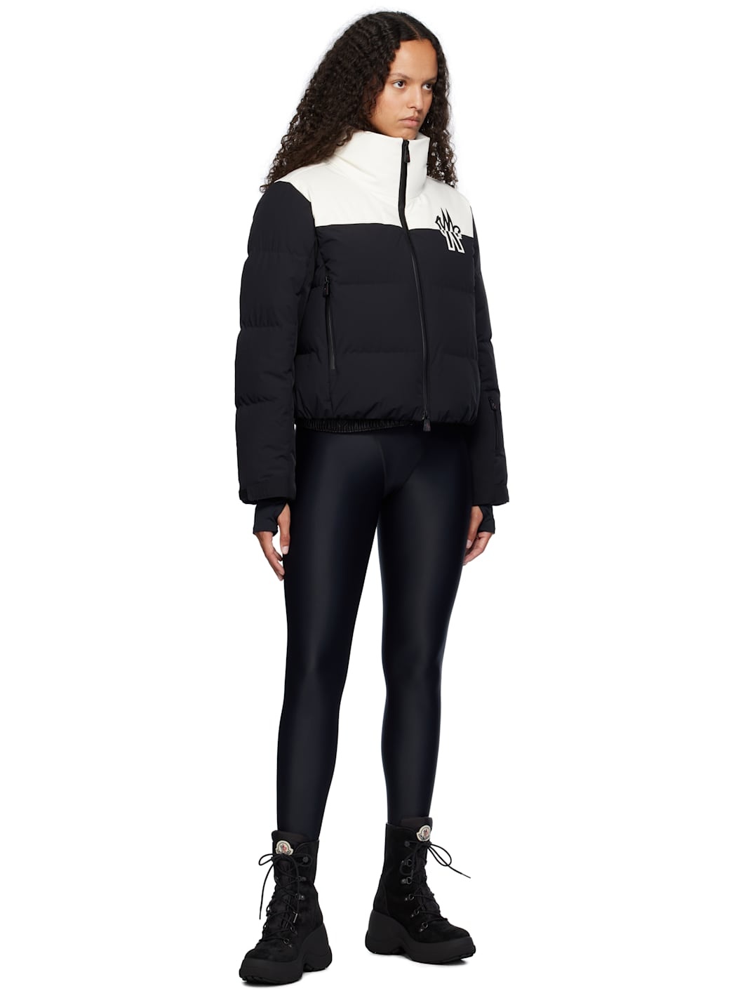 Black & White Stennes Down Jacket - 4