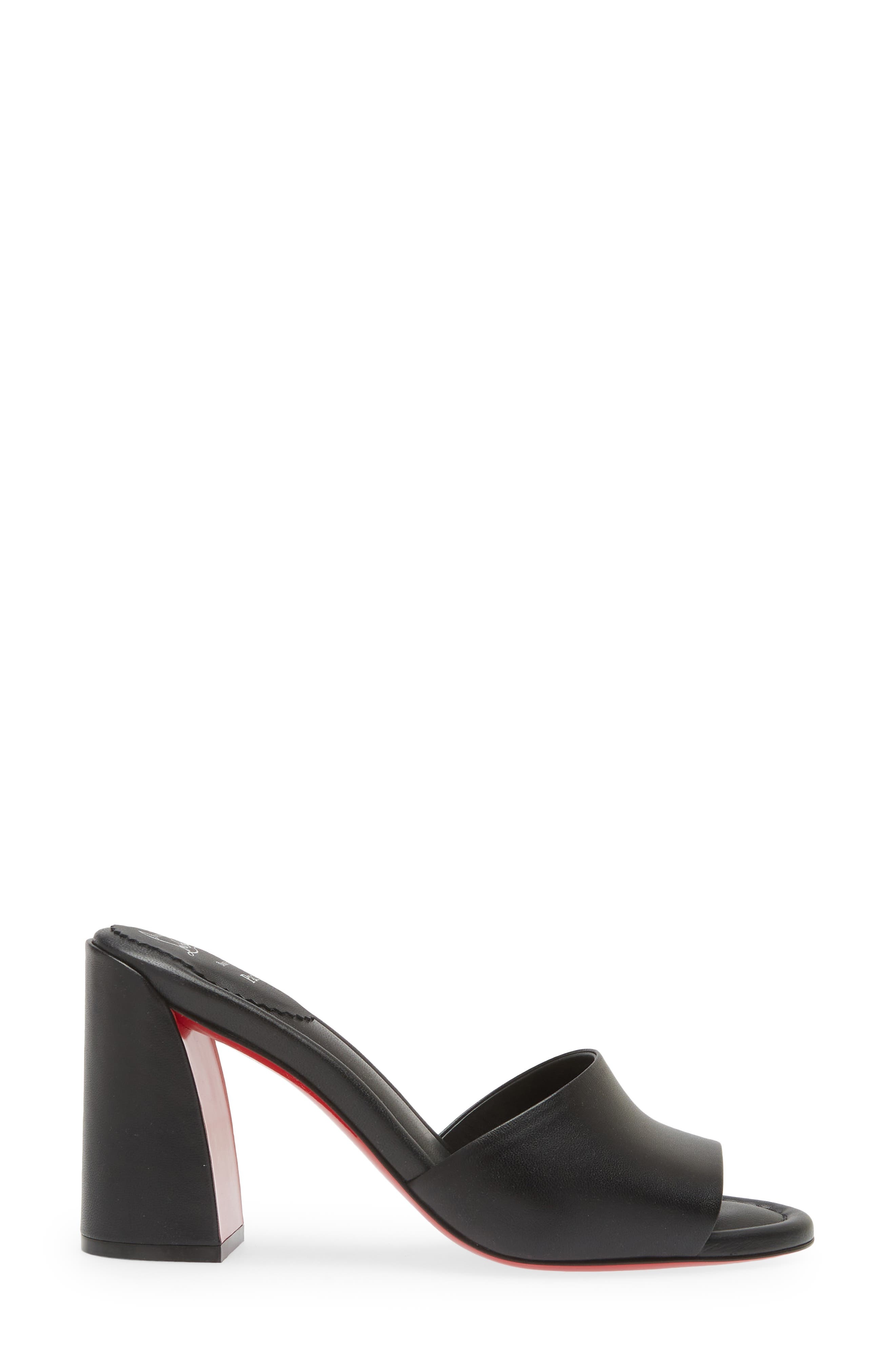 Christian Louboutin Jane Slide Sandal in B439 Black/lin Black at Nordstrom - 3