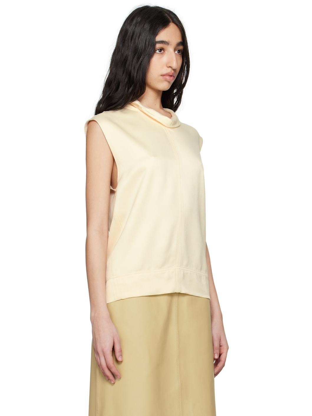 Off-White High Neck Top - 2